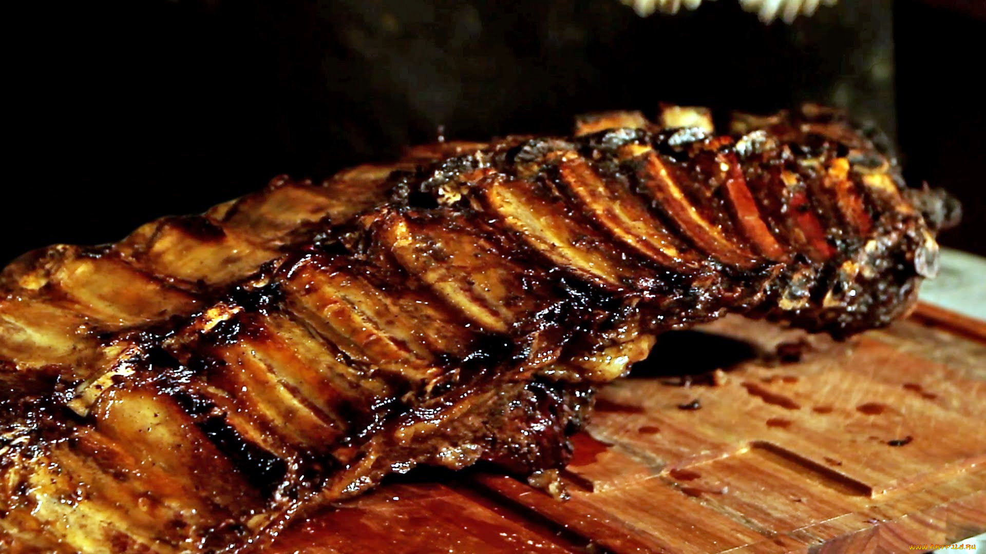еда, мясные, блюда, ребрышки