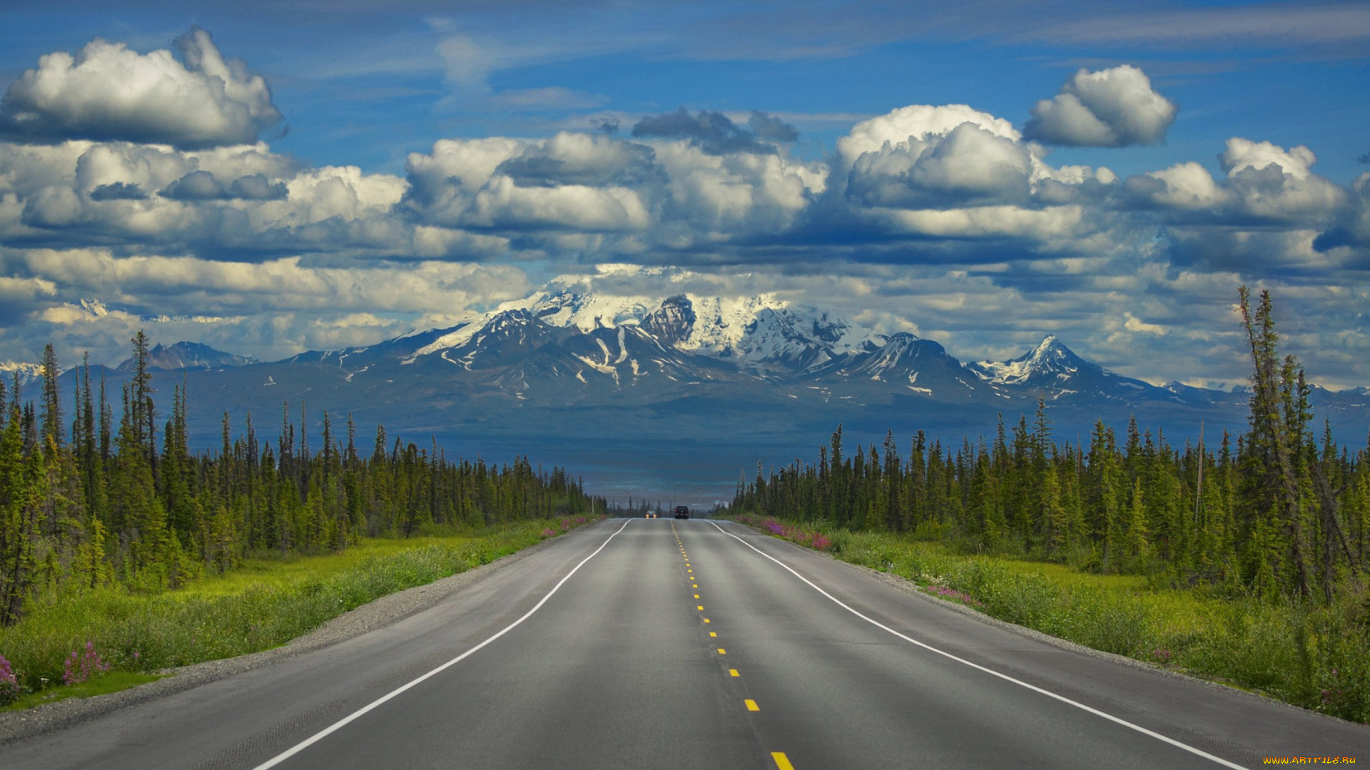 природа, дороги, простор