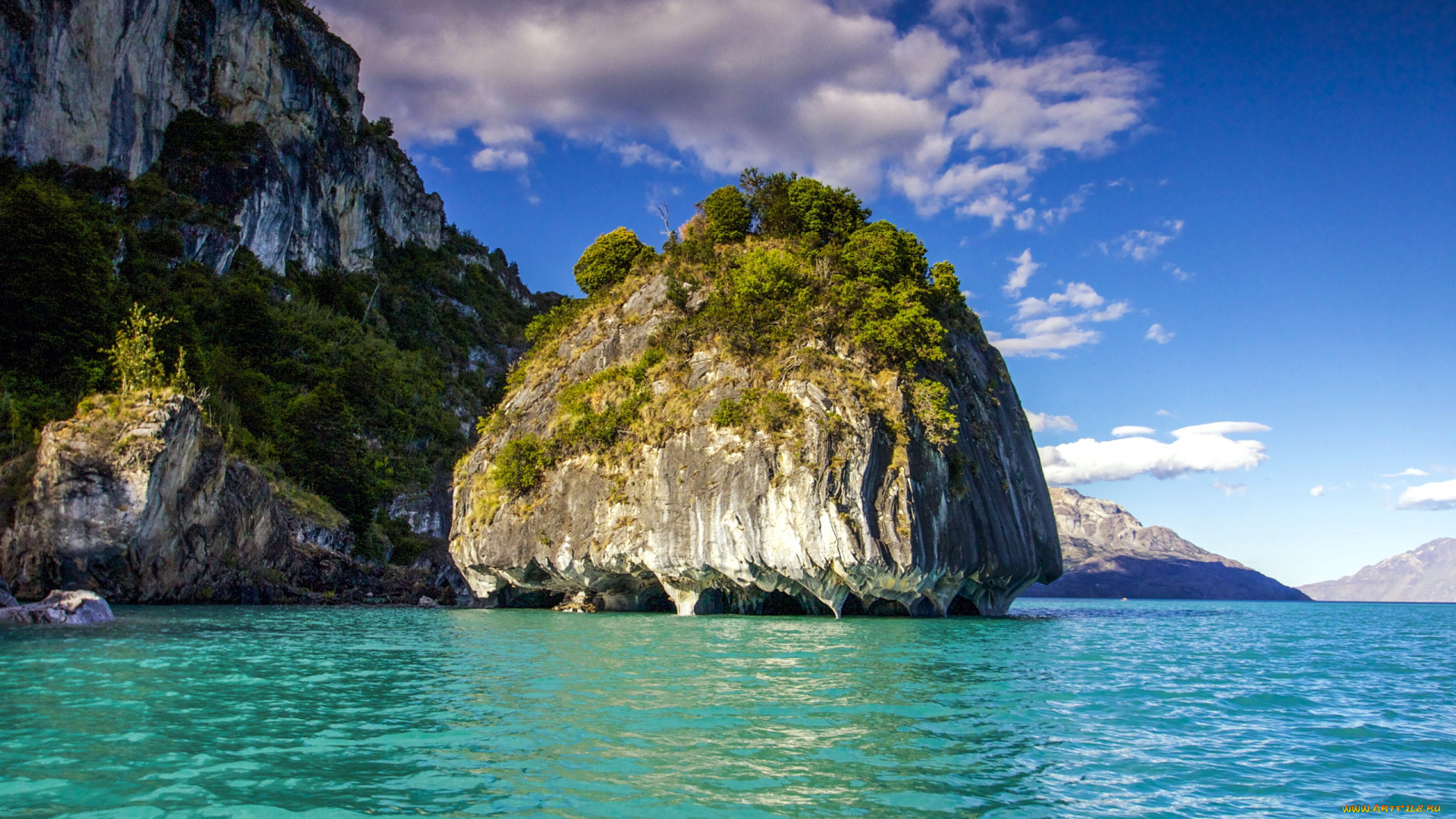 природа, побережье, скалы