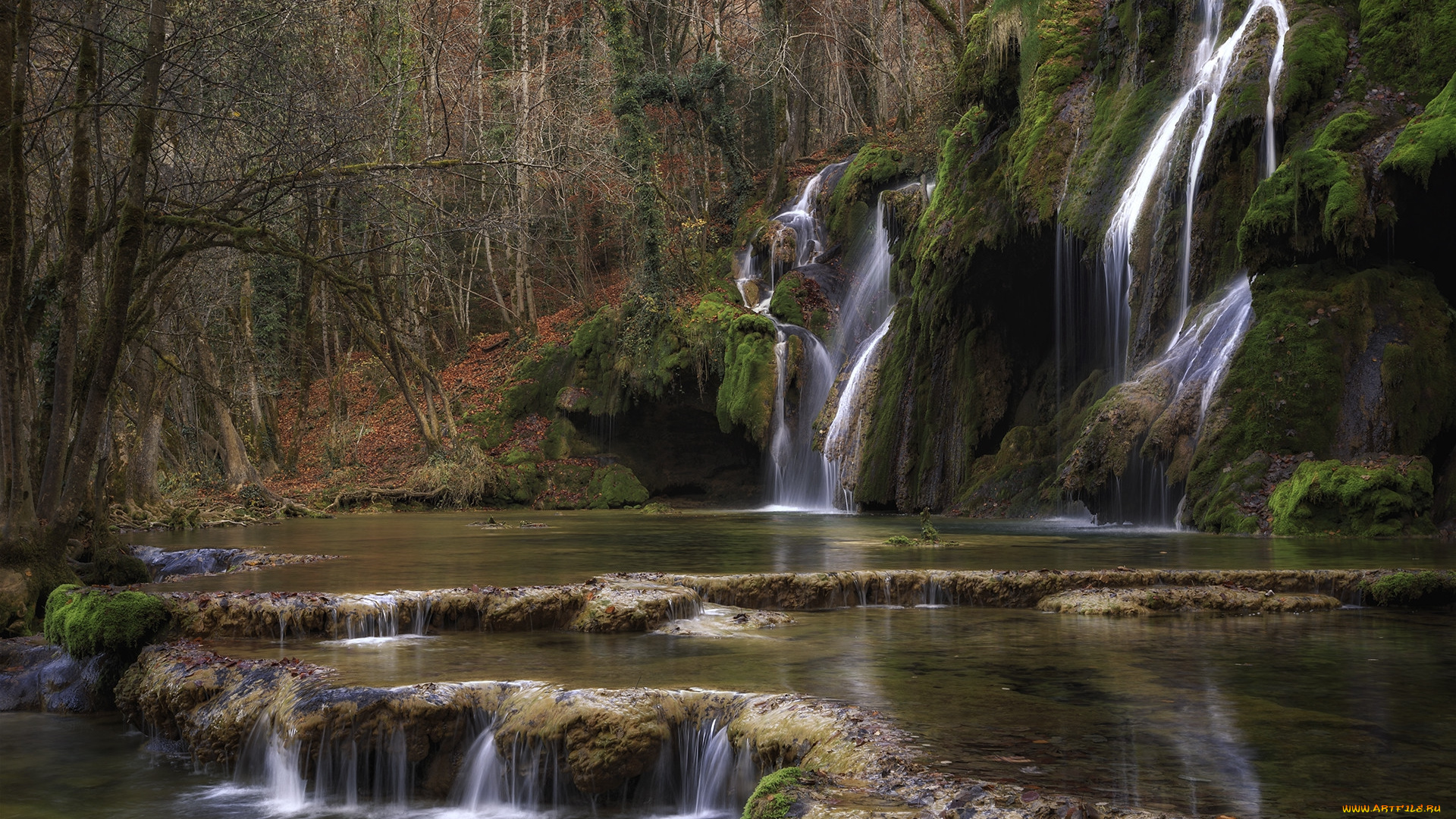 природа, водопады, простор
