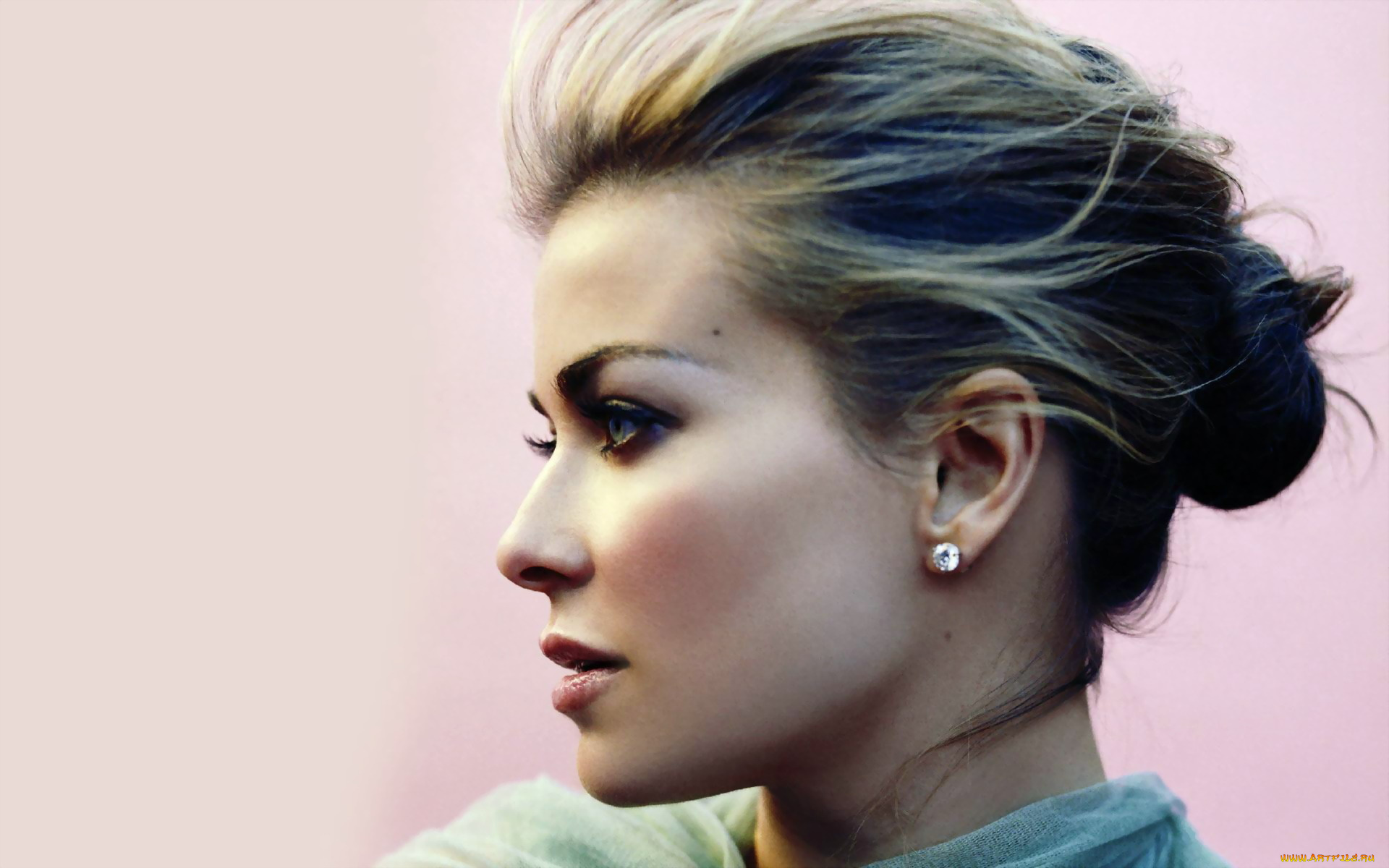 девушки, carmen, electra, блондинка, профиль, лицо