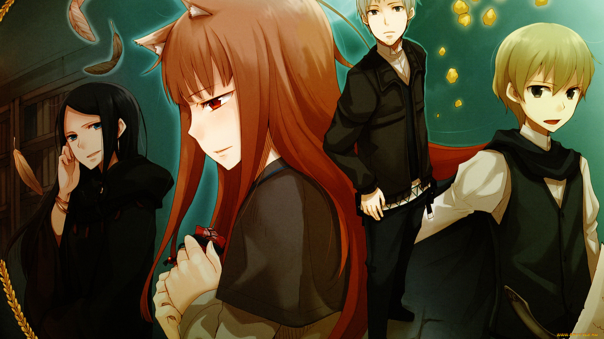 аниме, spice, and, wolf, spice, and, wolf, волчица, и, пряности