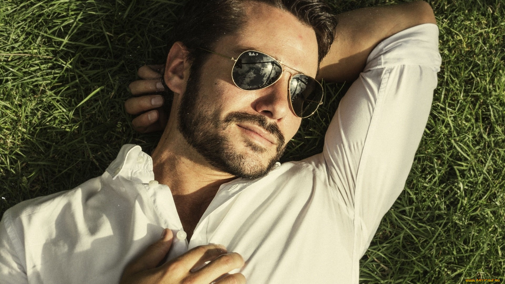 мужчины, -, unsort, бородка, усы, солнцезащитные, очки