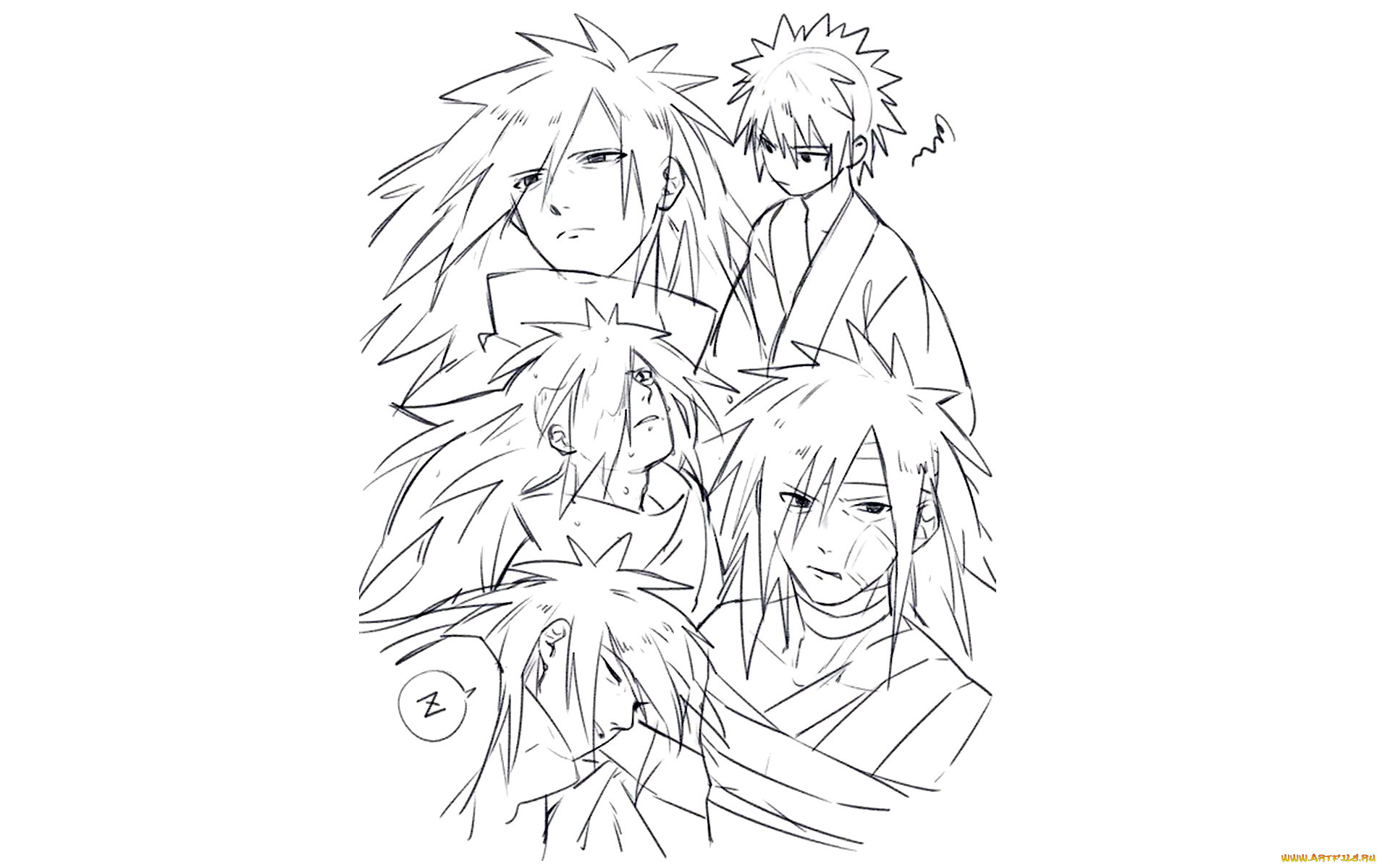 аниме, naruto, учиха, мадара