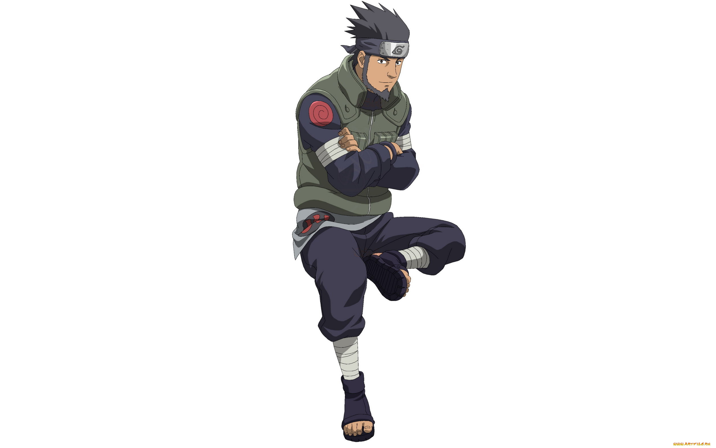 аниме, naruto, асума, сарутоби, шиноби