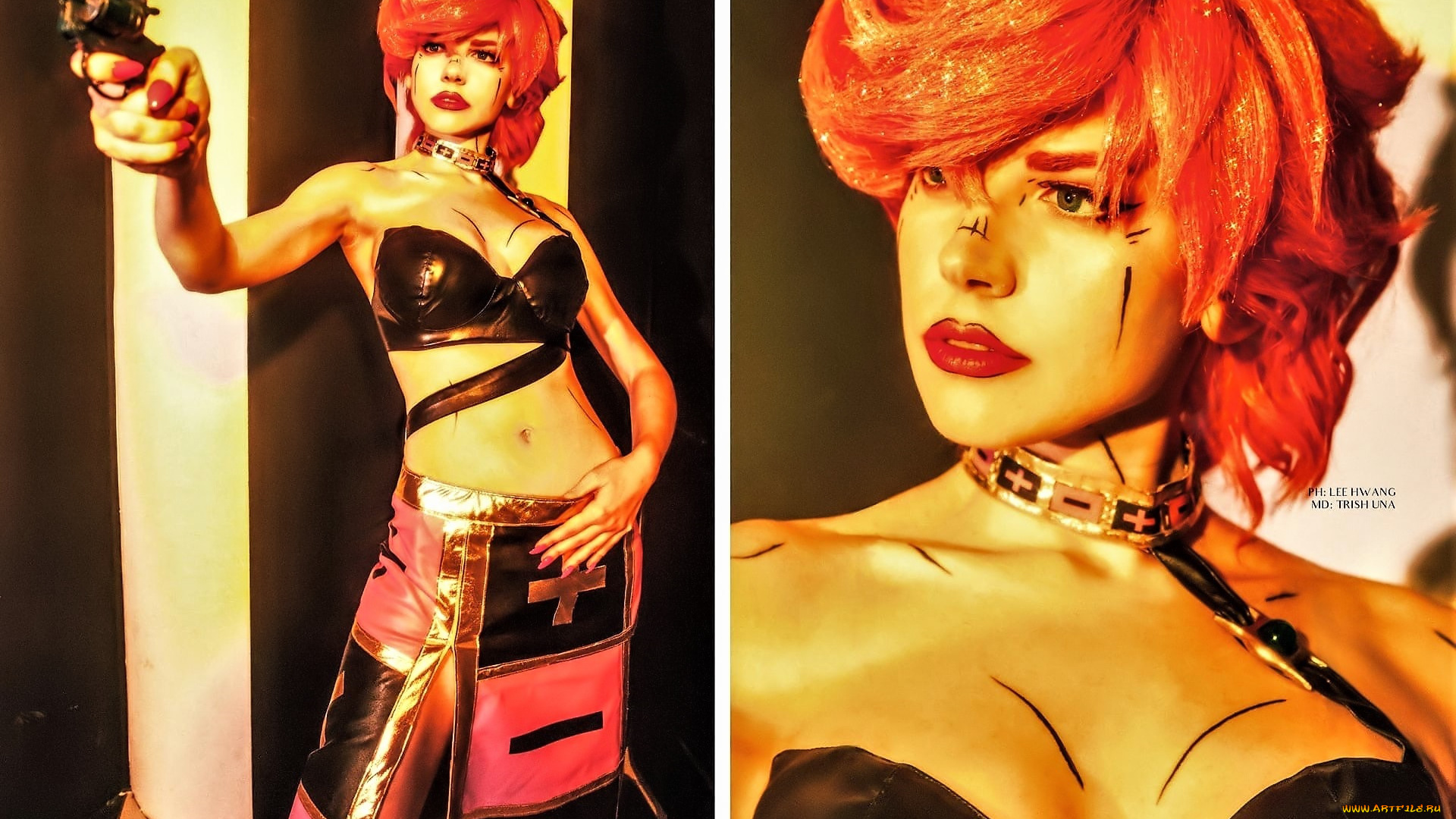 девушки, симонет, секунова, образ, наряд, пистолет