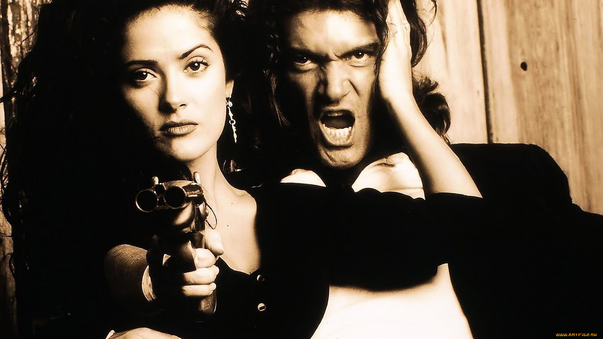 кино, фильмы, desperado, пара, оружие