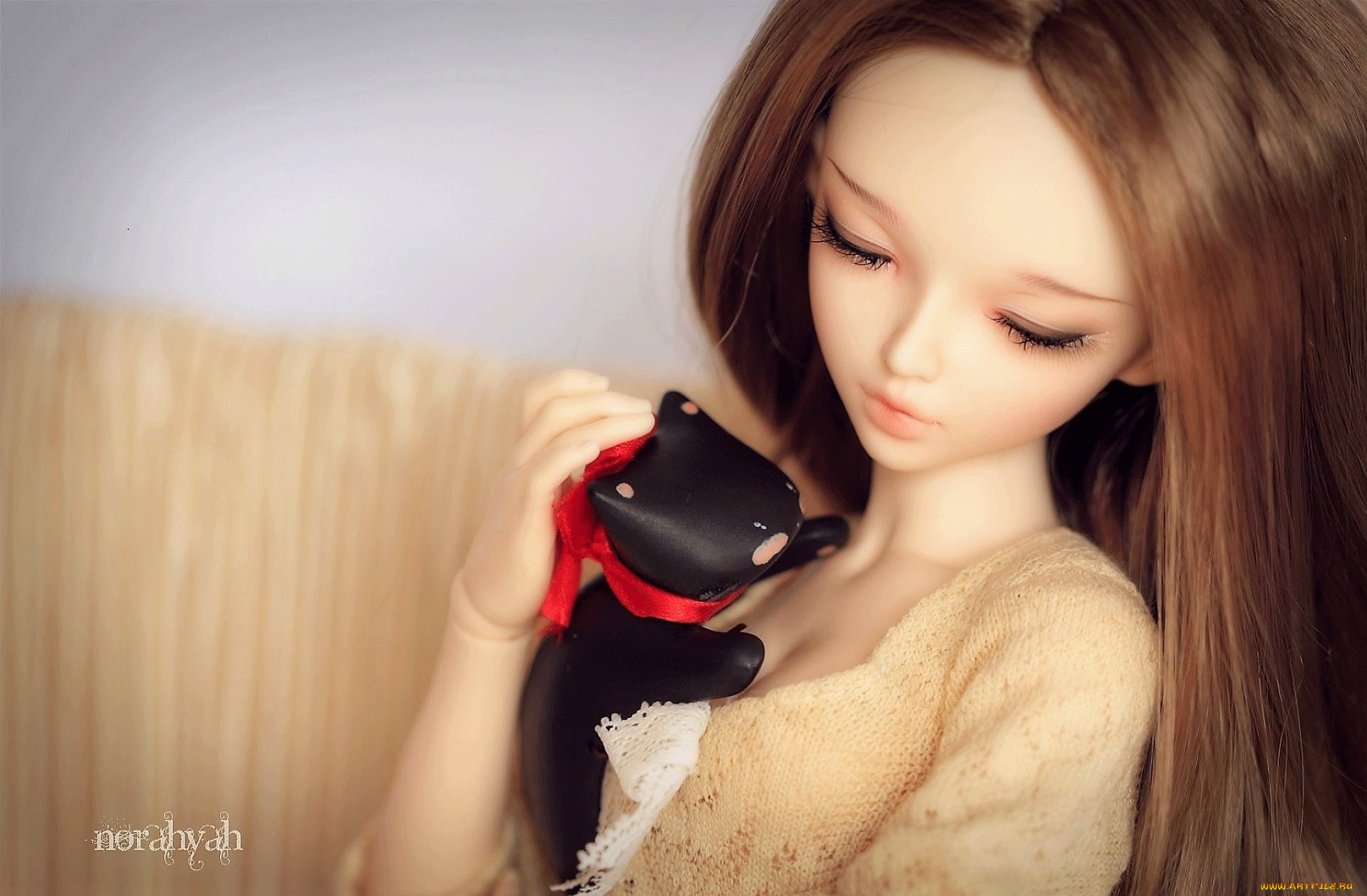 разное, куклы, кукла, котенок