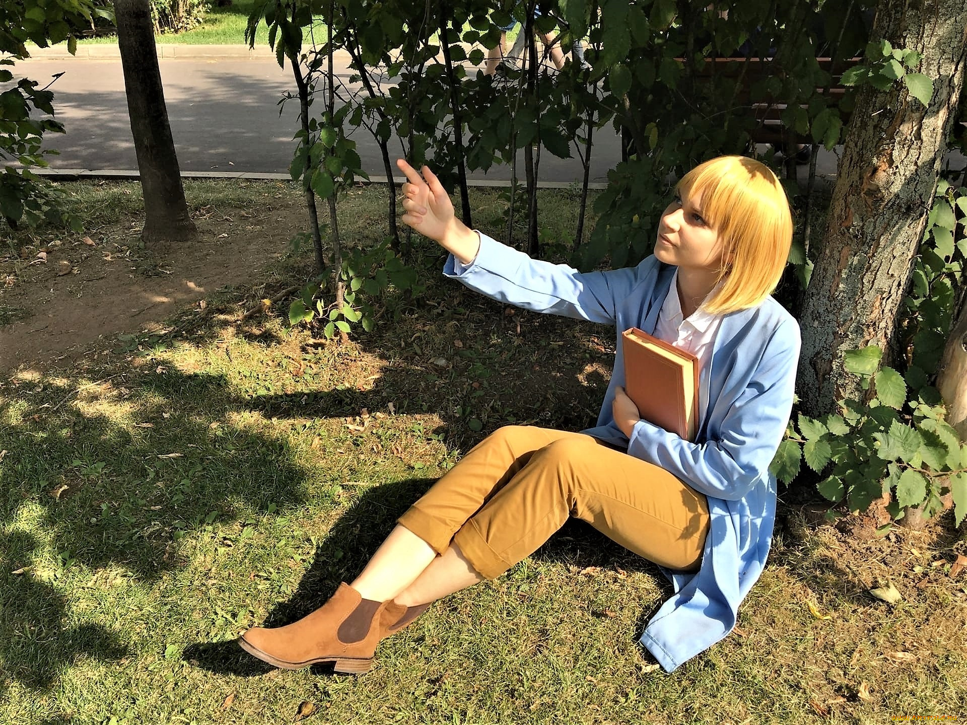 девушки, симонет, секунова, образ, книга, дерево