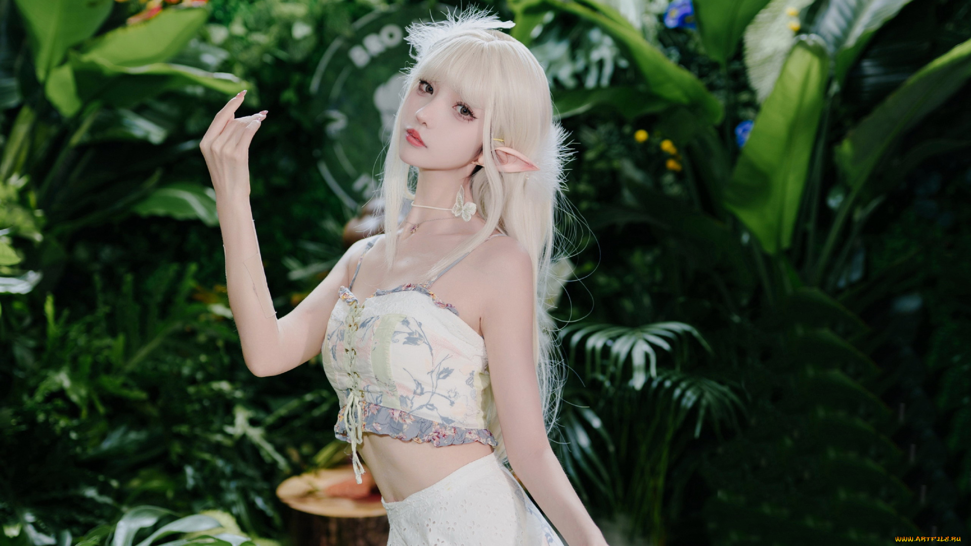 девушки, -, креатив, , косплей, косплей, эльф