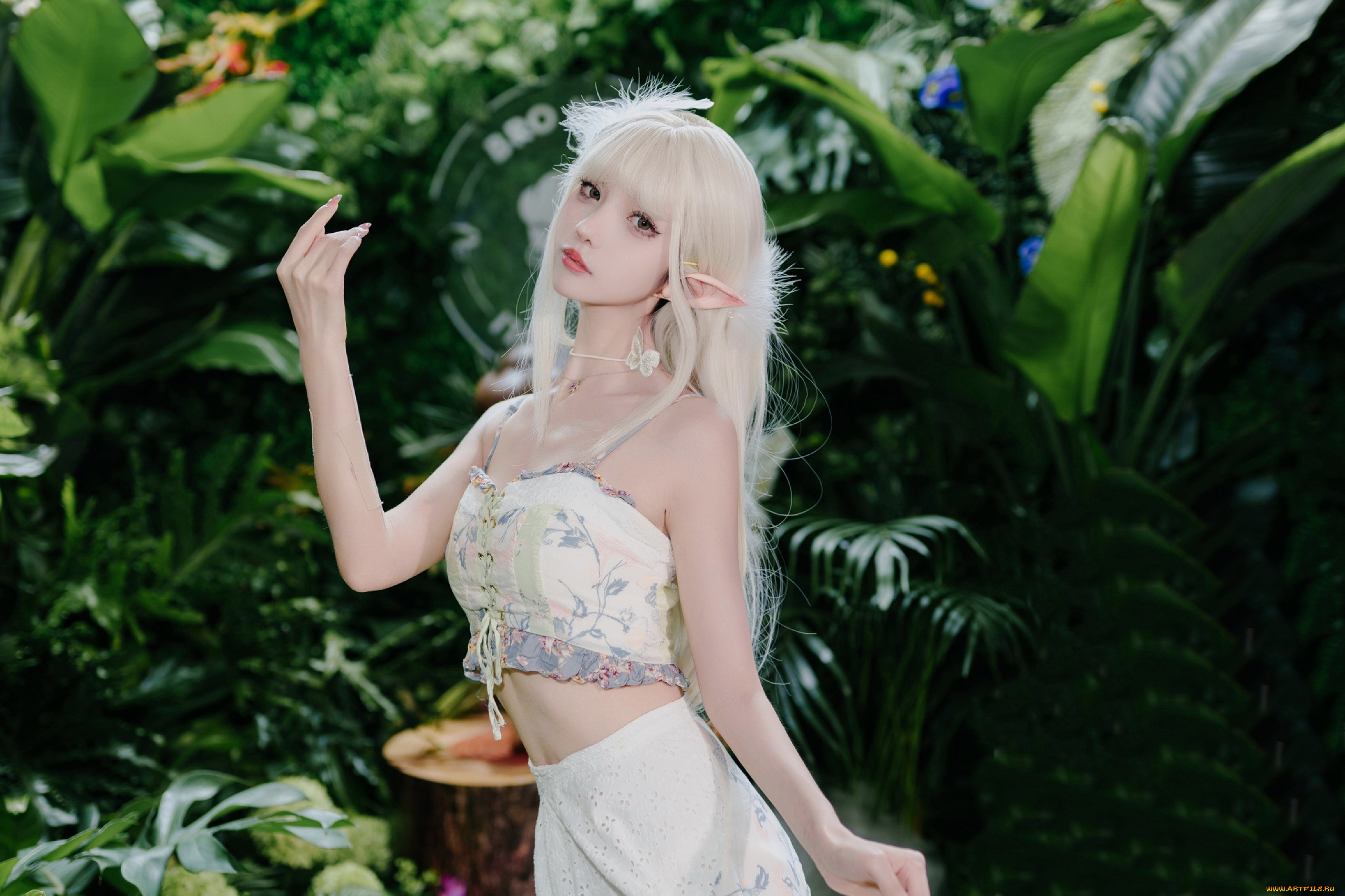 девушки, -, креатив, , косплей, косплей, эльф