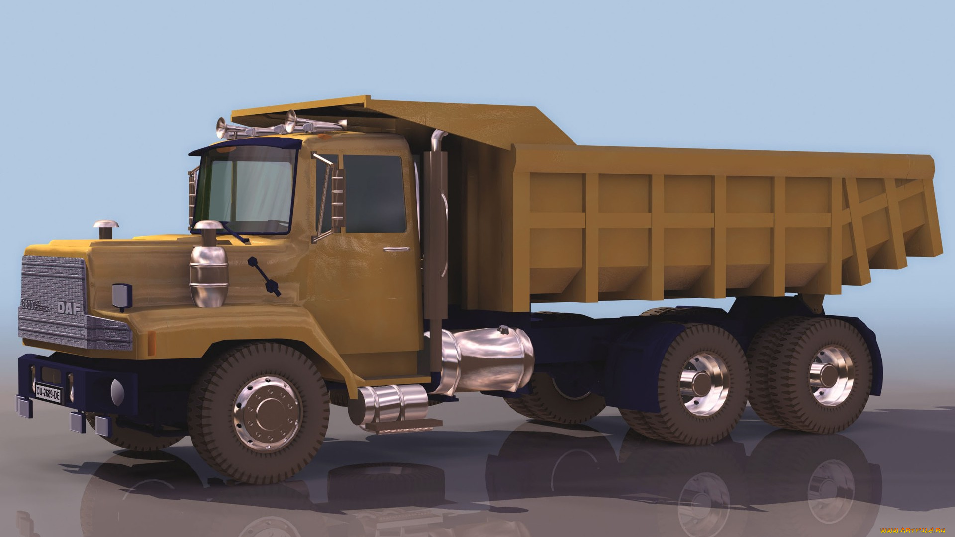 daf, автомобили, 3д