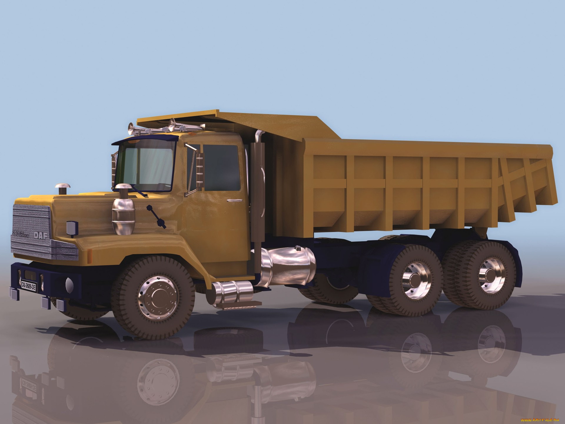 daf, автомобили, 3д