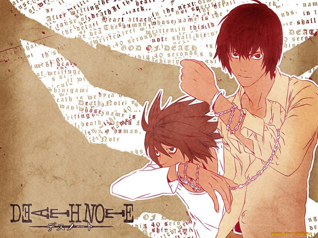 аниме, death, note