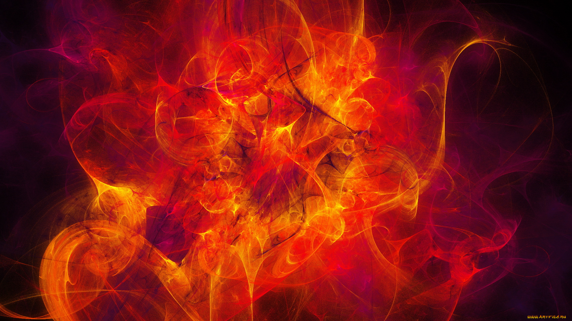 3д, графика, abstract, абстракции, тёмный, красный