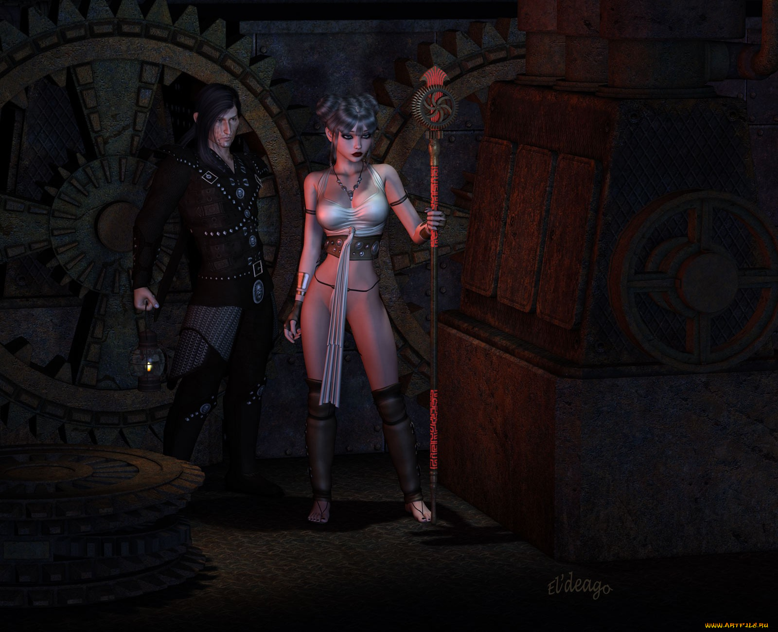 3д, графика, fantasy, фантазия, девушка, мужчина