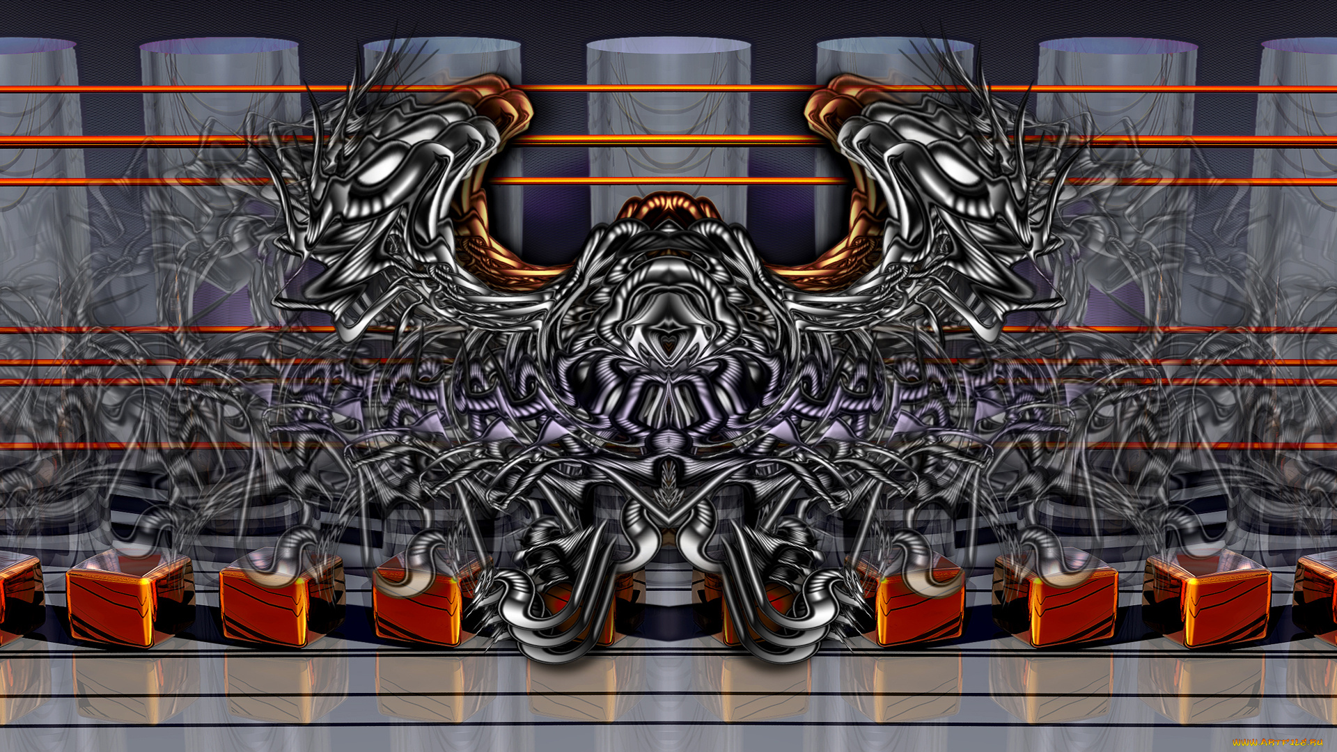 3д, графика, fractal, фракталы, цвета, узор, фно