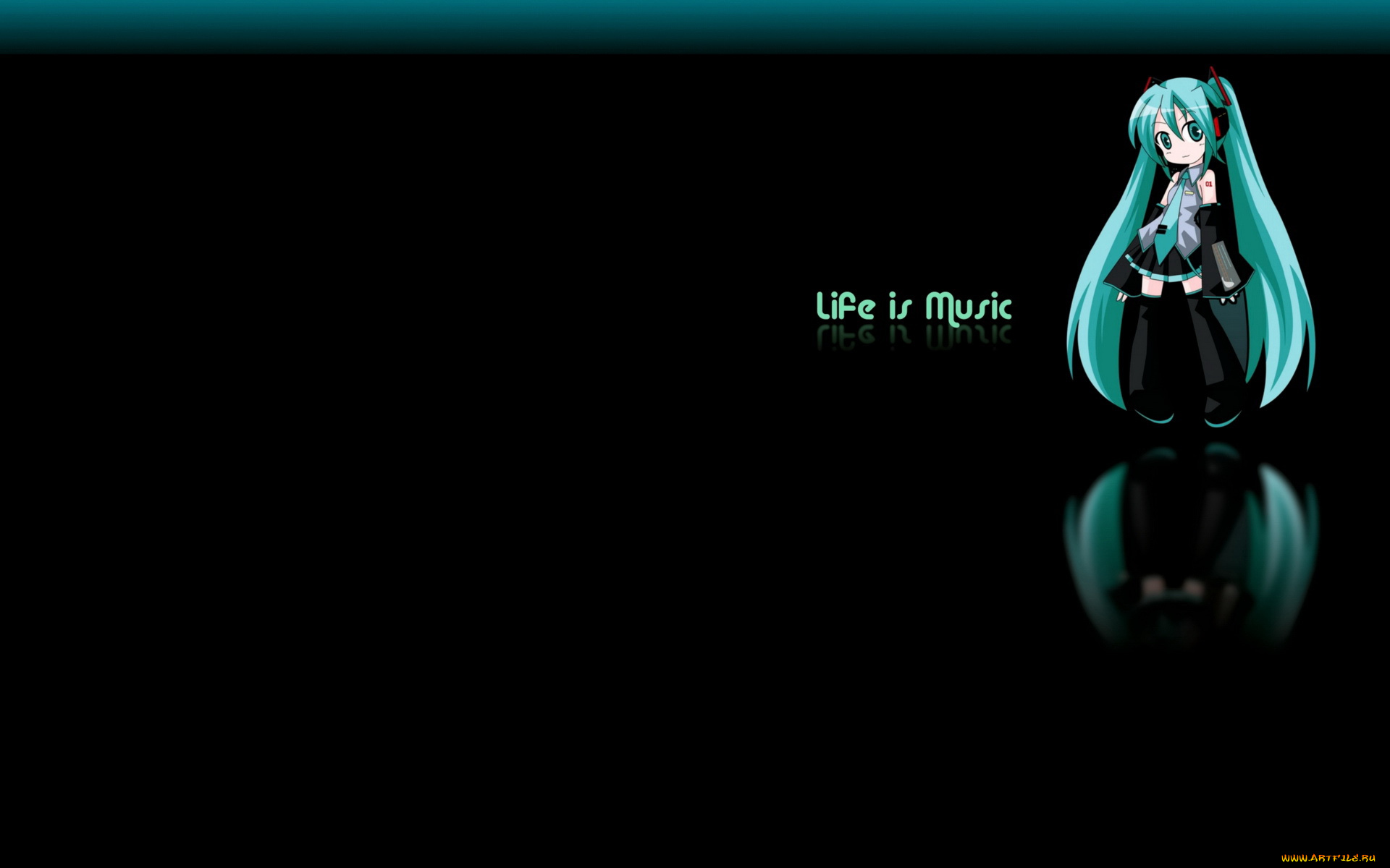 аниме, vocaloid, девушка