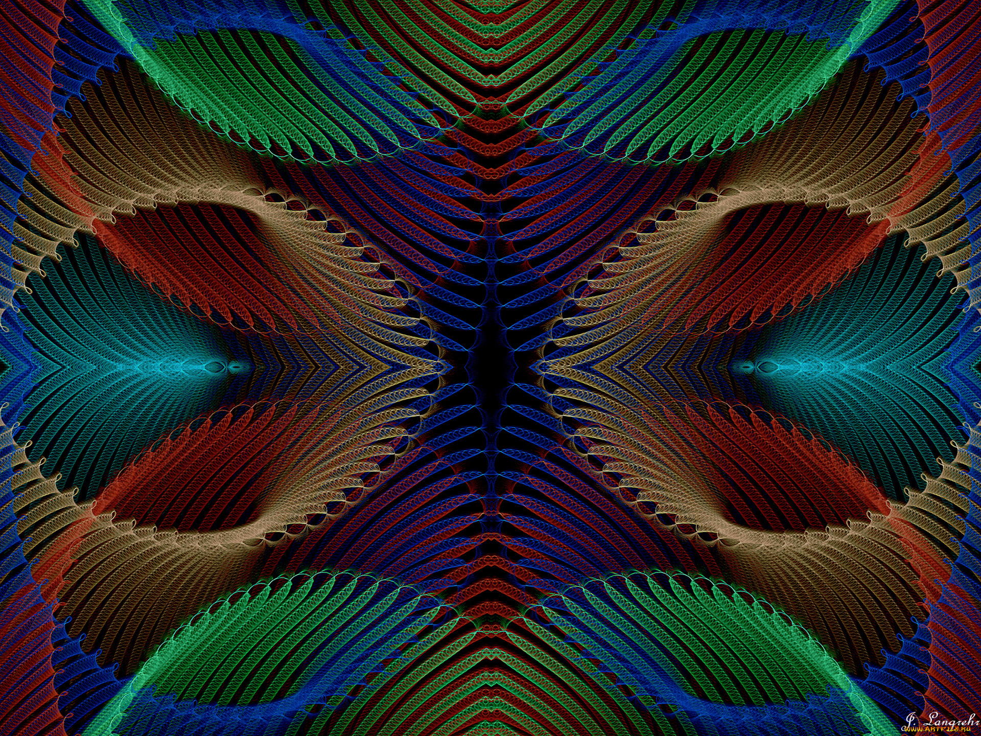 3д, графика, fractal, фракталы, фон, цвета, узор