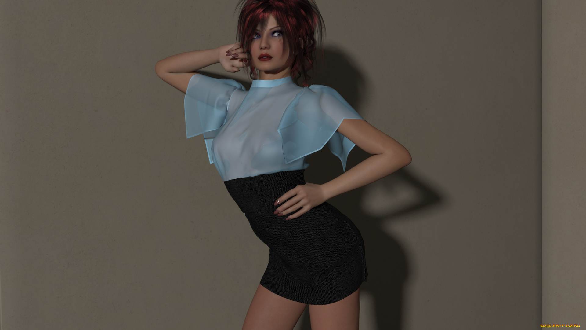 3д, графика, people, люди, взгляд, девушка