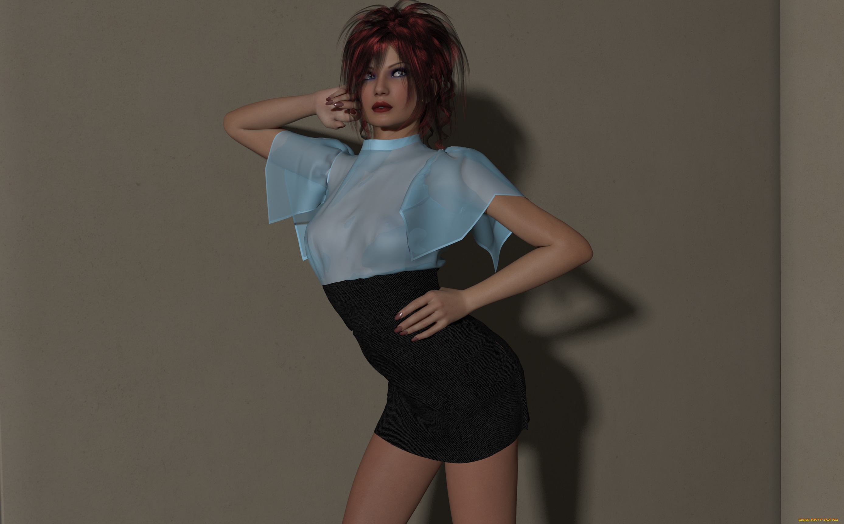 3д, графика, people, люди, взгляд, девушка