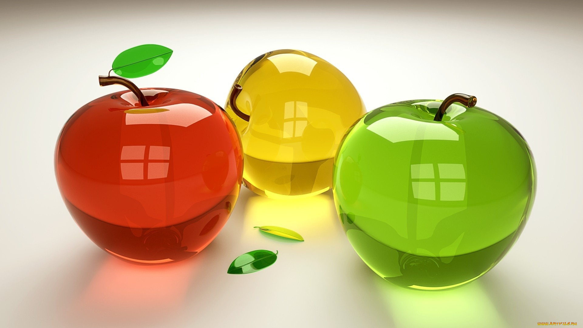 3д, графика, моделирование, , modeling, яблоки, фон