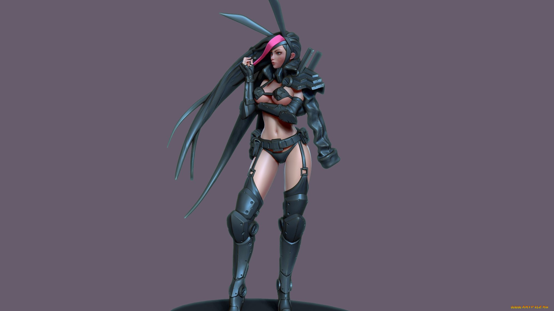 3д, графика, _science, fiction, рендеринг, девушка, remi, эротика, фон, взгляд