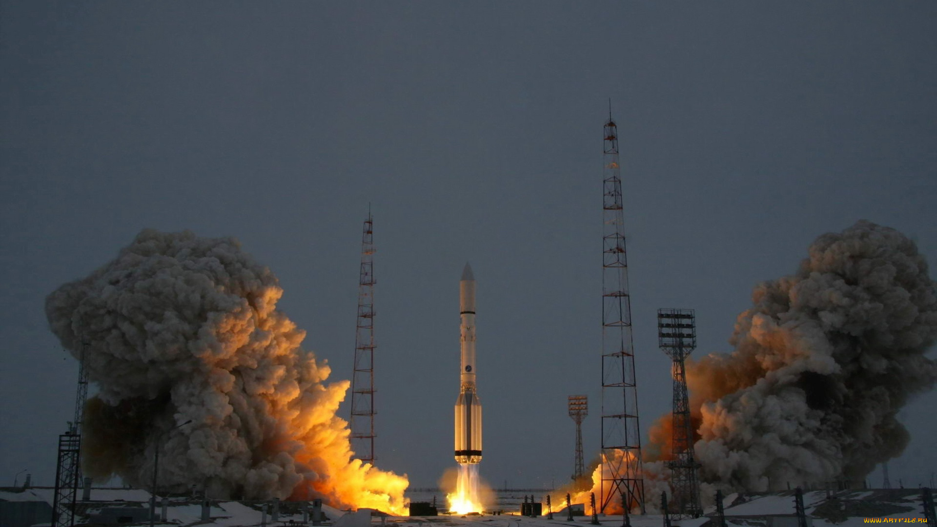 космос, космодромы, стартовые, площадки, стартовый, комплекс, пуск, протон-м, байконур, площадки, 81, космодром, экспресс-ам5, космический, аппарат