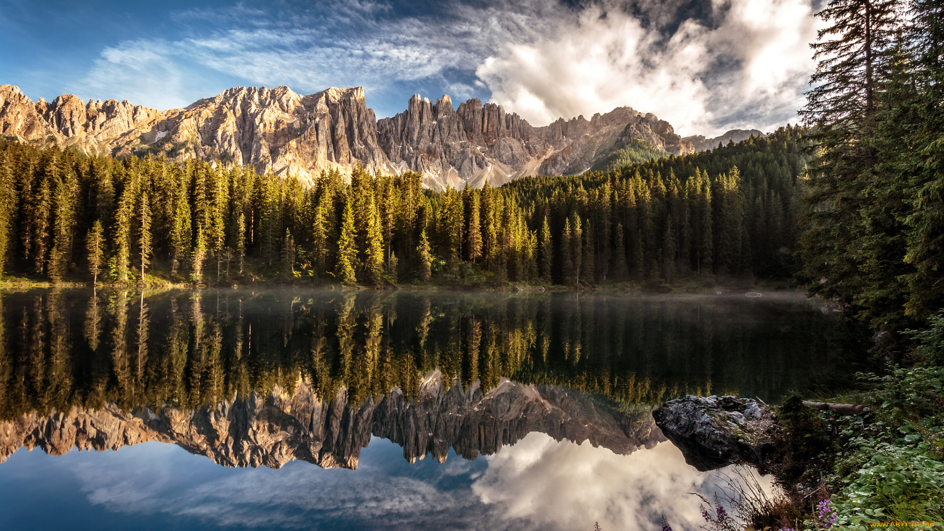 природа, реки, озера, озеро, лес, горы