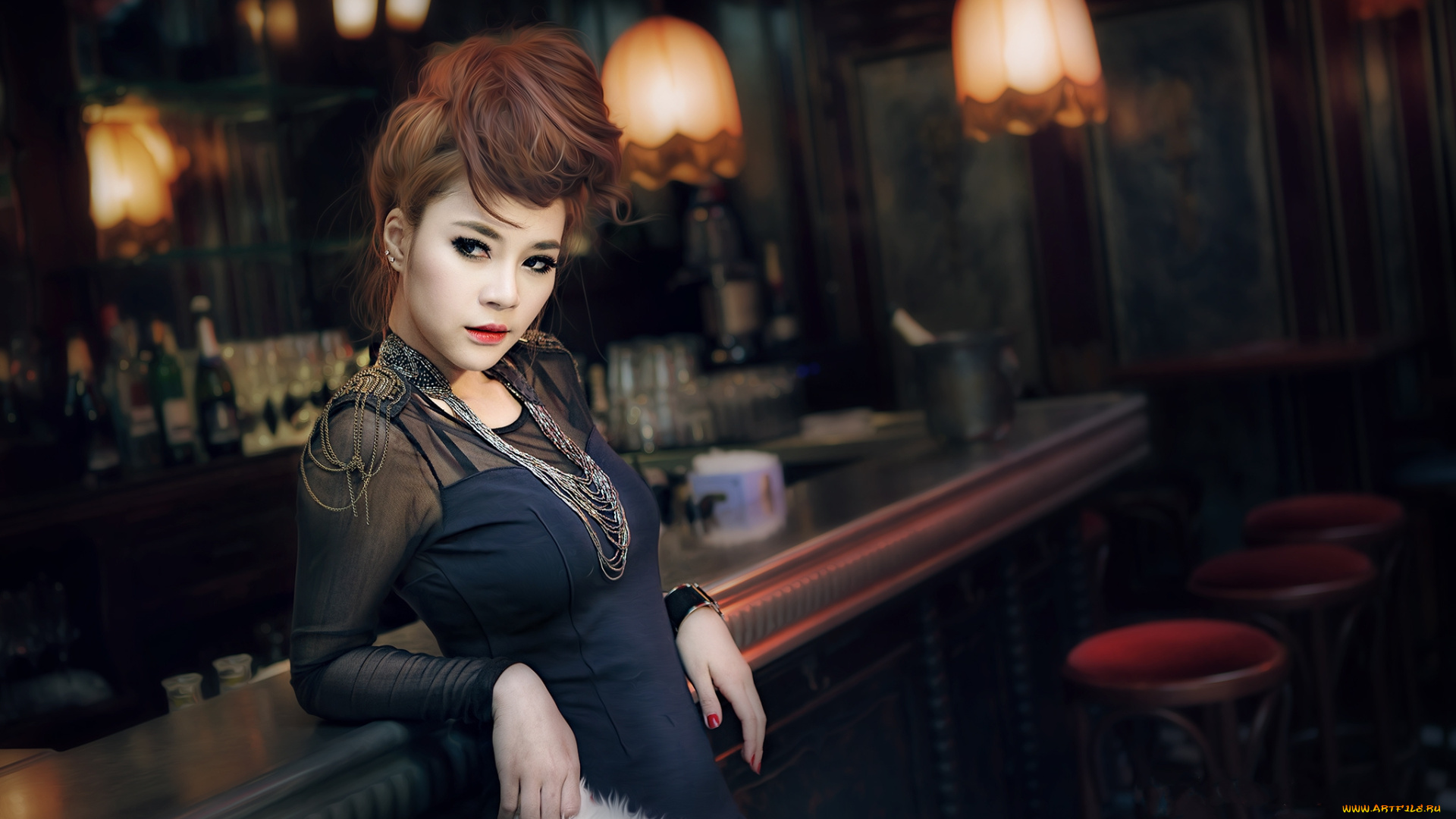 разное, компьютерный, дизайн, бар, поза, взгляд