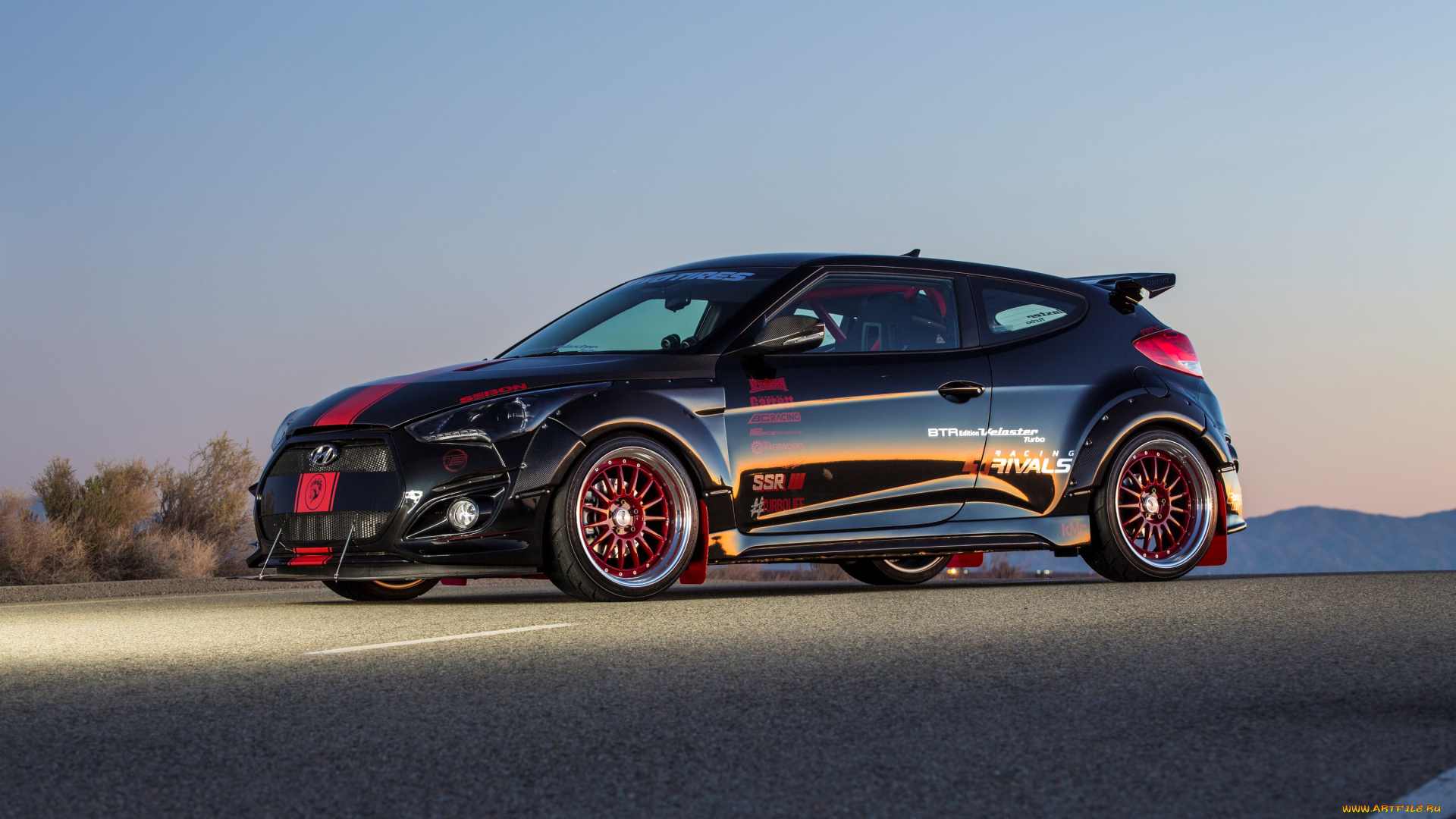 автомобили, hyundai, blood, type, racing, veloster, turbo, r-spec, 2015г