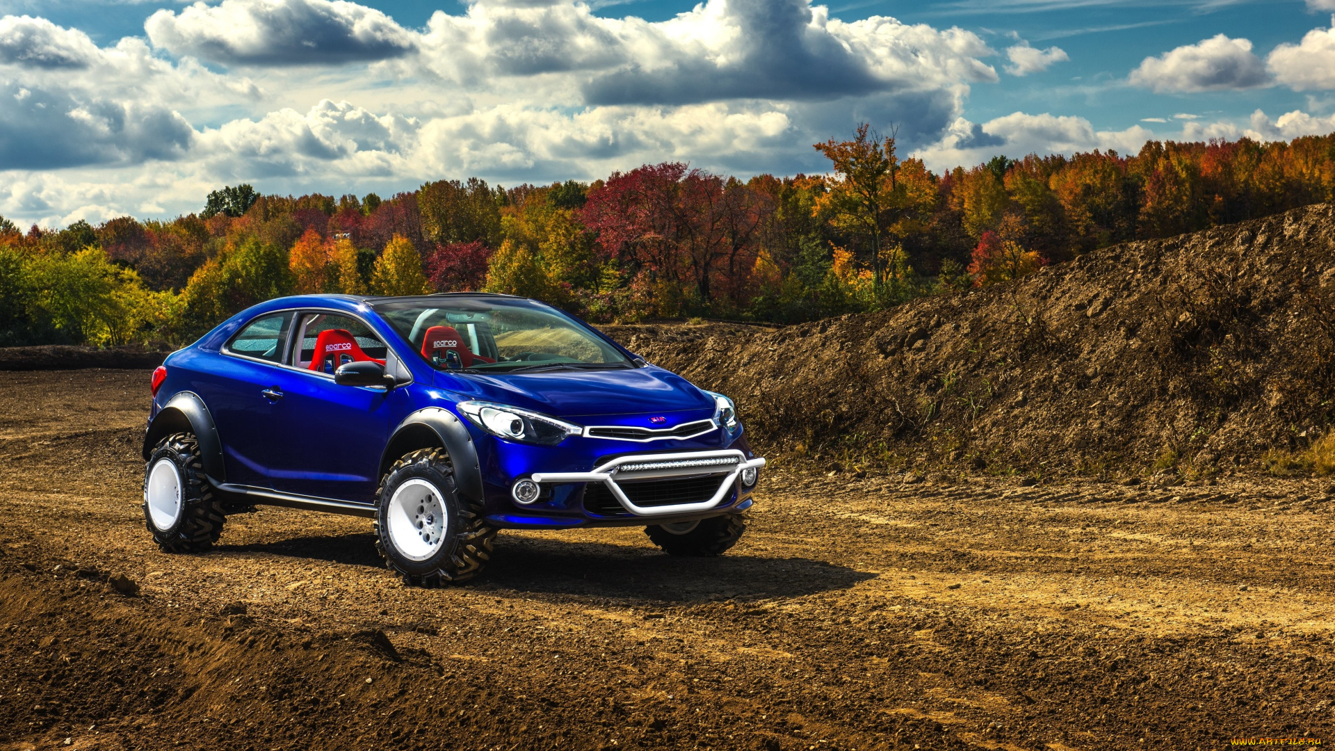 автомобили, kia, forte, koup, mud, bogger, lux, motorwerks, 2015г