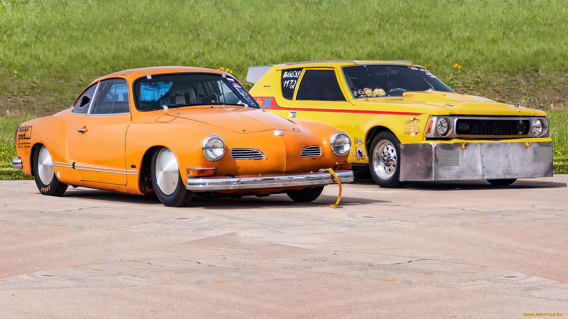 автомобили, разные, вместе, vw, karmann, ghia, amc, pacer