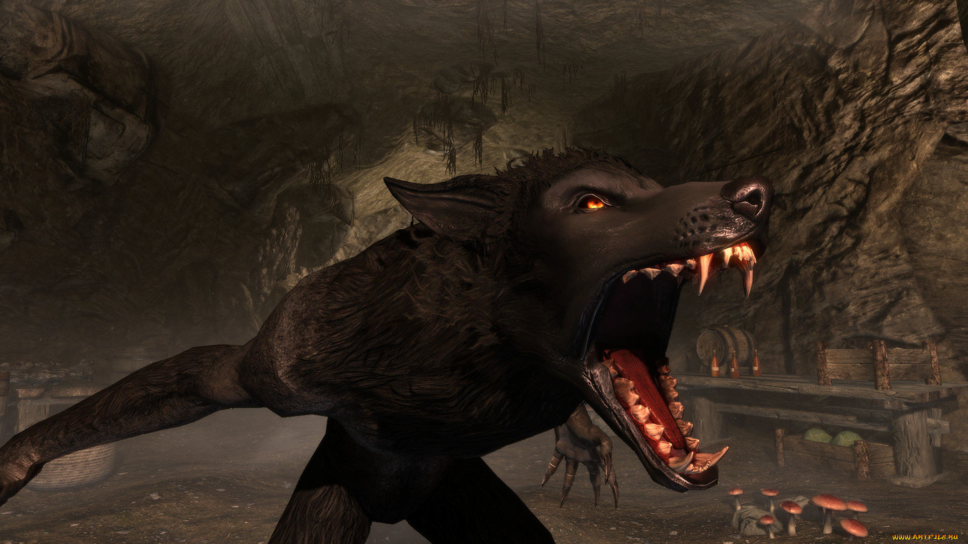 фэнтези, оборотни, пасть, клыки