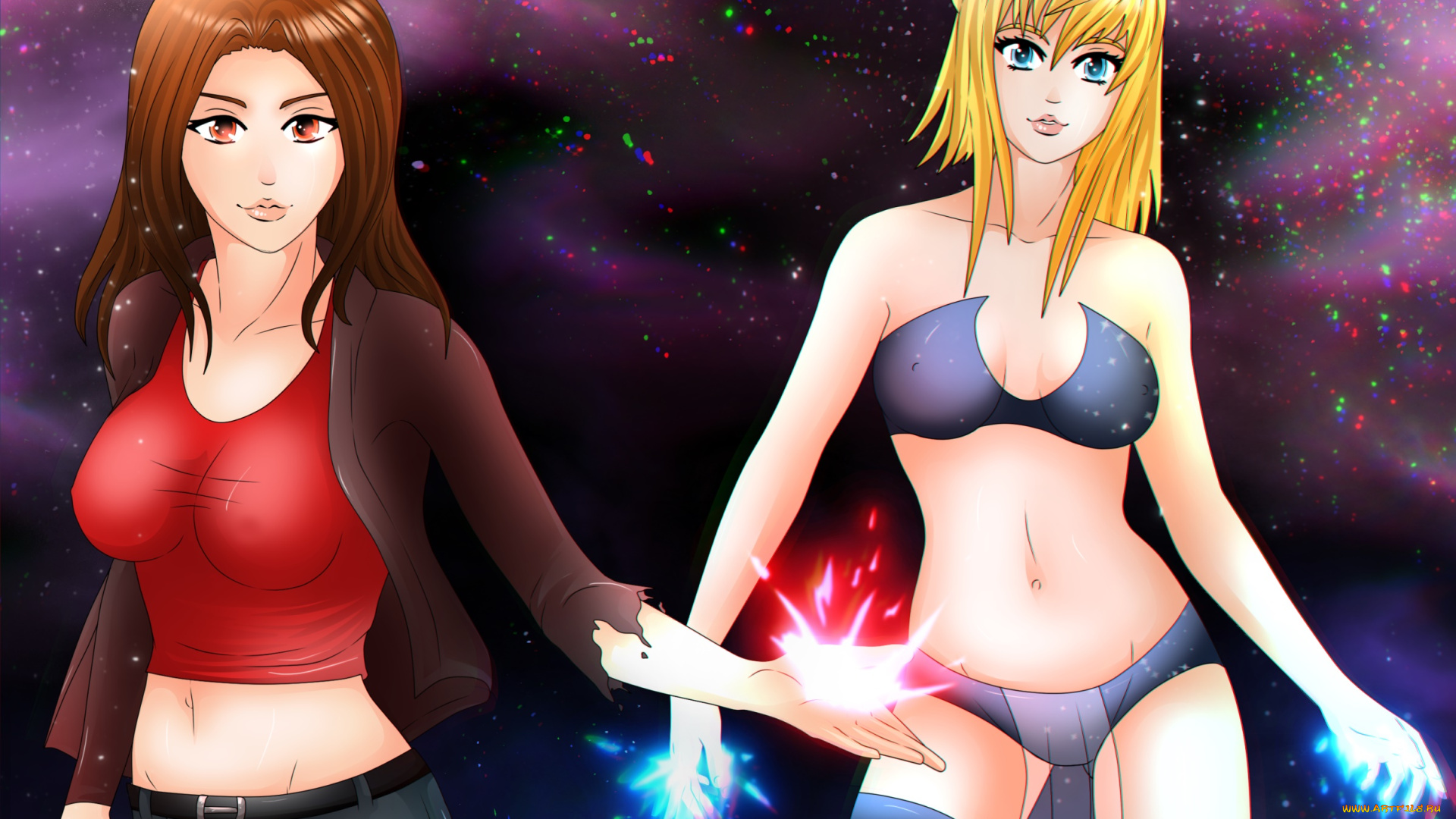 разное, арты, фон, взгляд, девушки