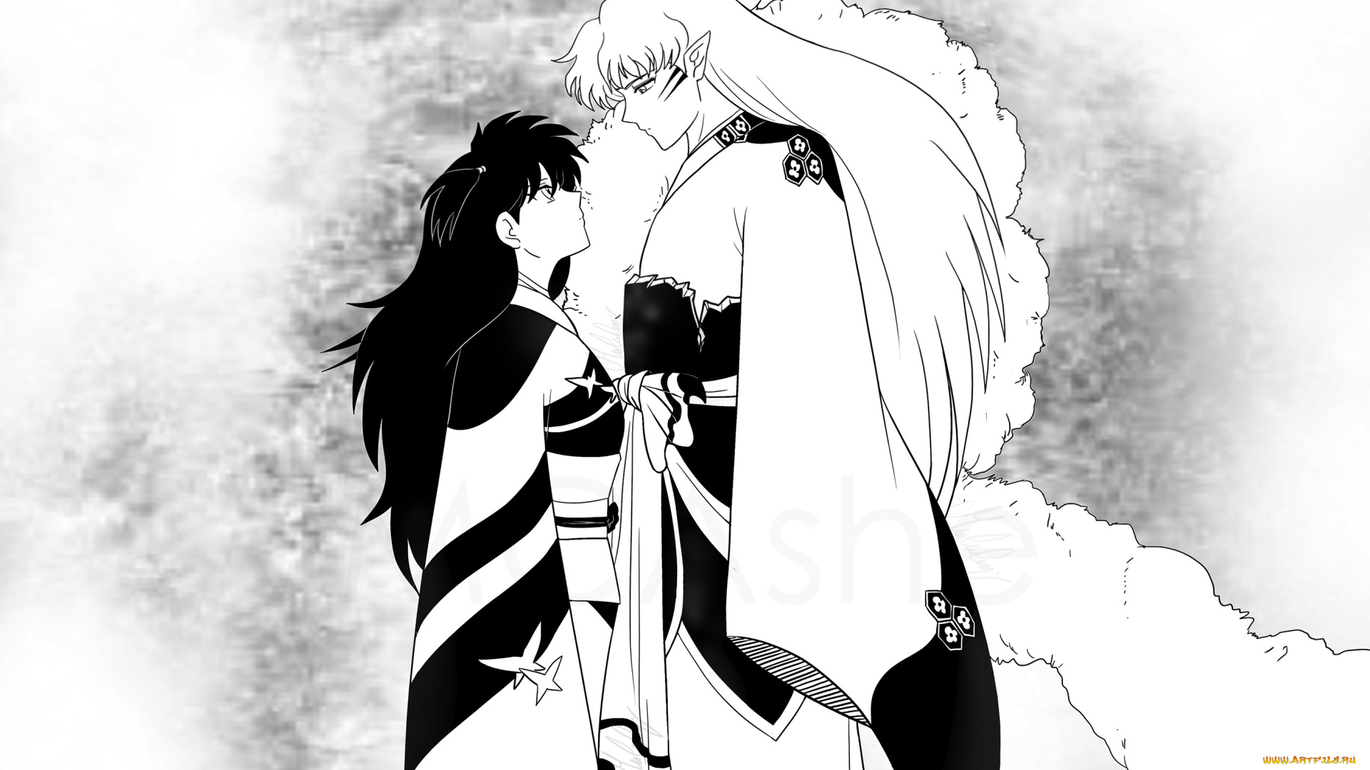 разное, арты, рин, фон, арт, сешимару, инуяша