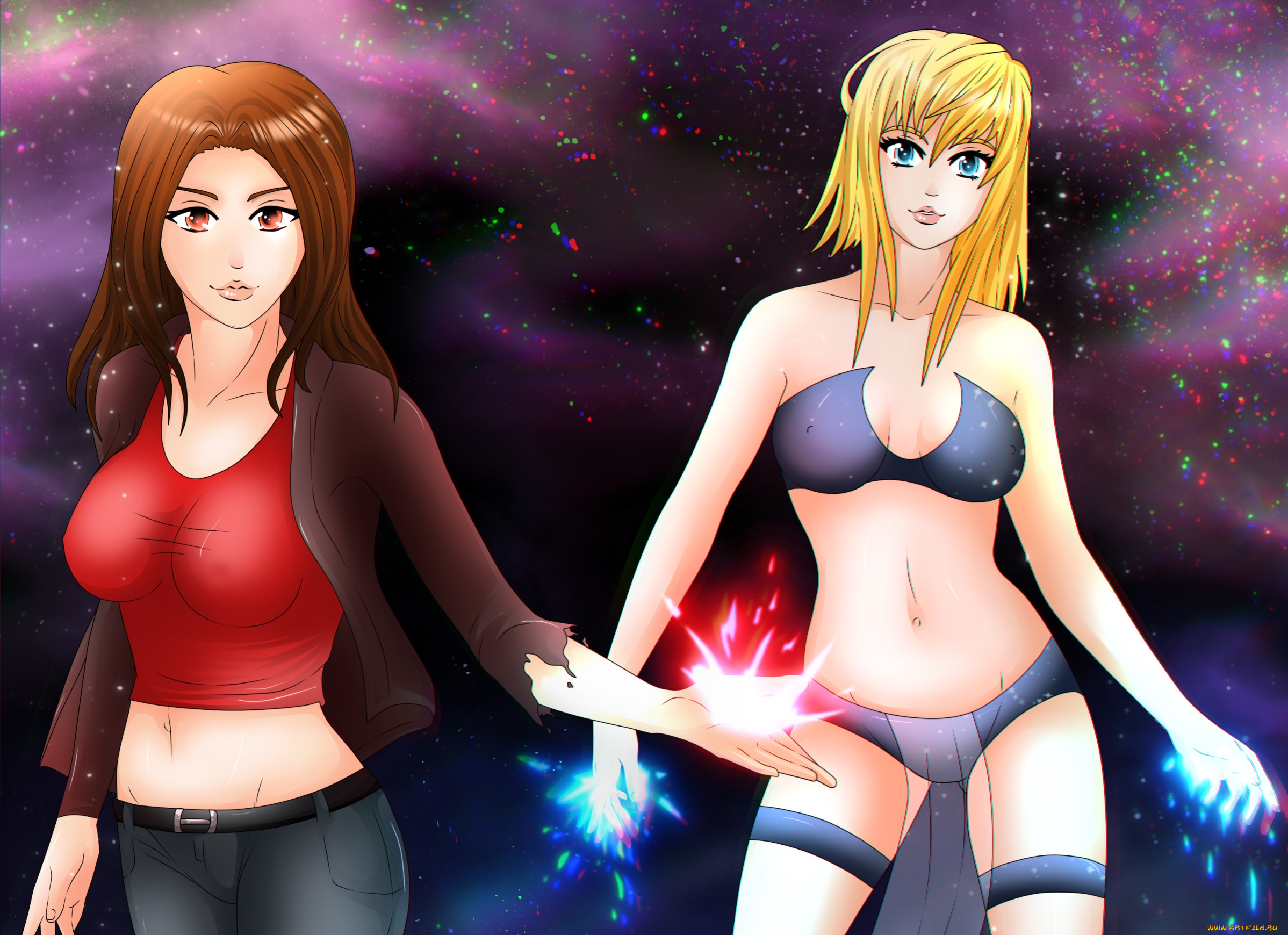 разное, арты, фон, взгляд, девушки