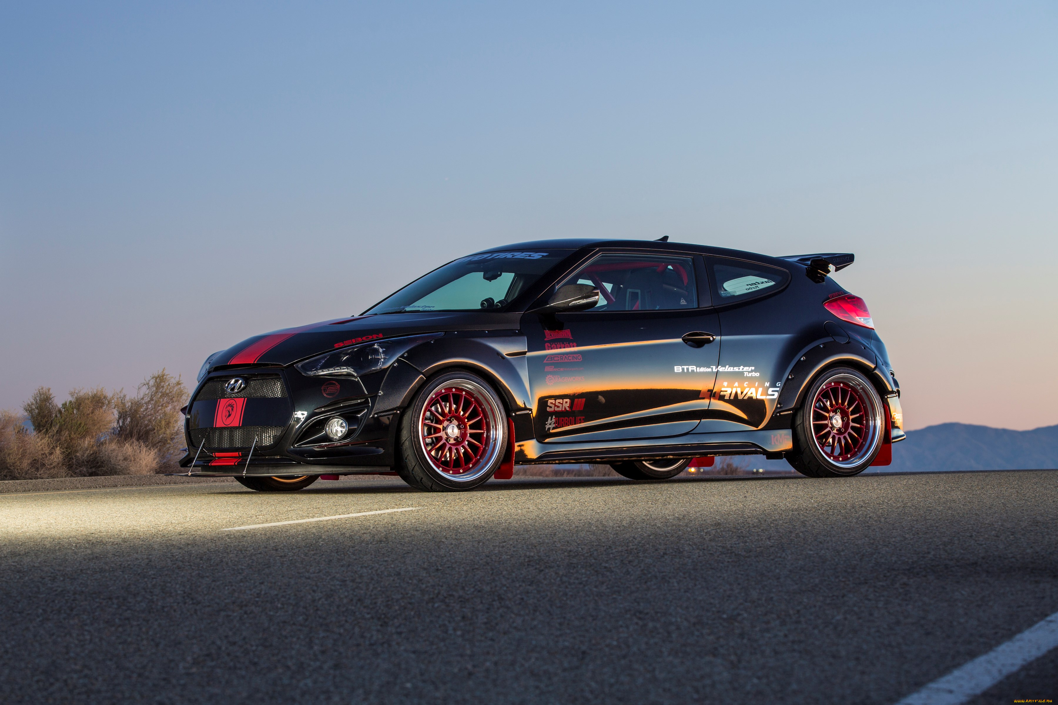 автомобили, hyundai, blood, type, racing, veloster, turbo, r-spec, 2015г