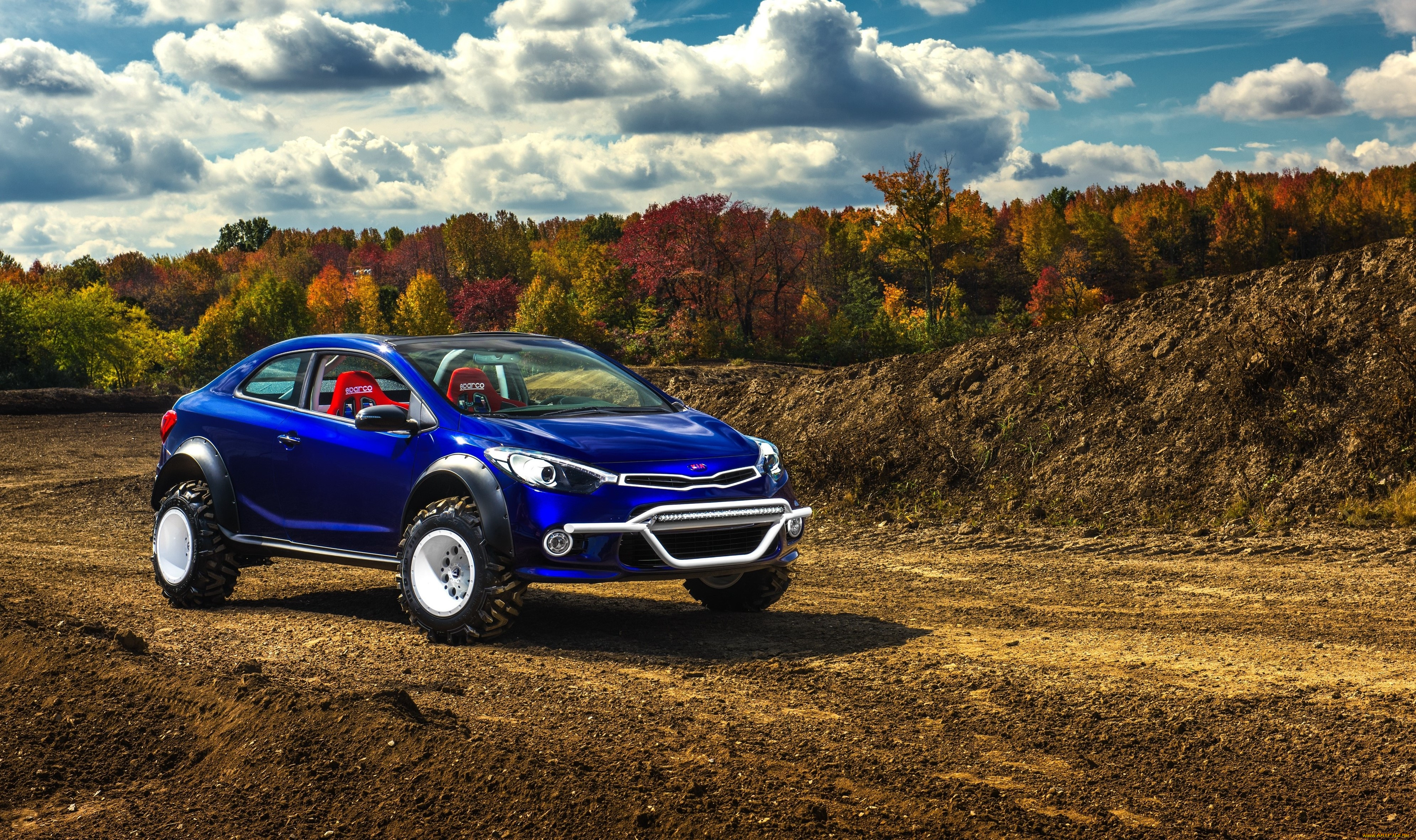 автомобили, kia, forte, koup, mud, bogger, lux, motorwerks, 2015г