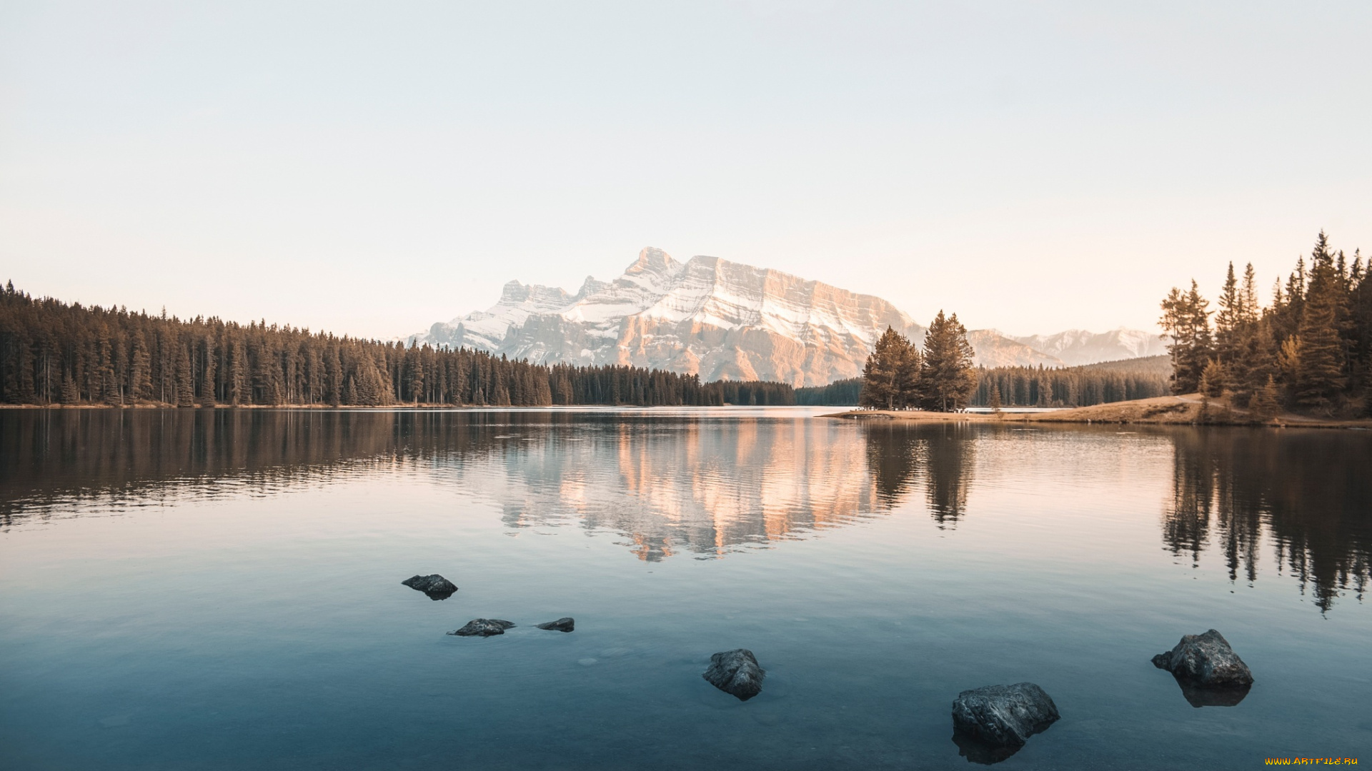 природа, реки, озера, облака, лес, горы, озеро