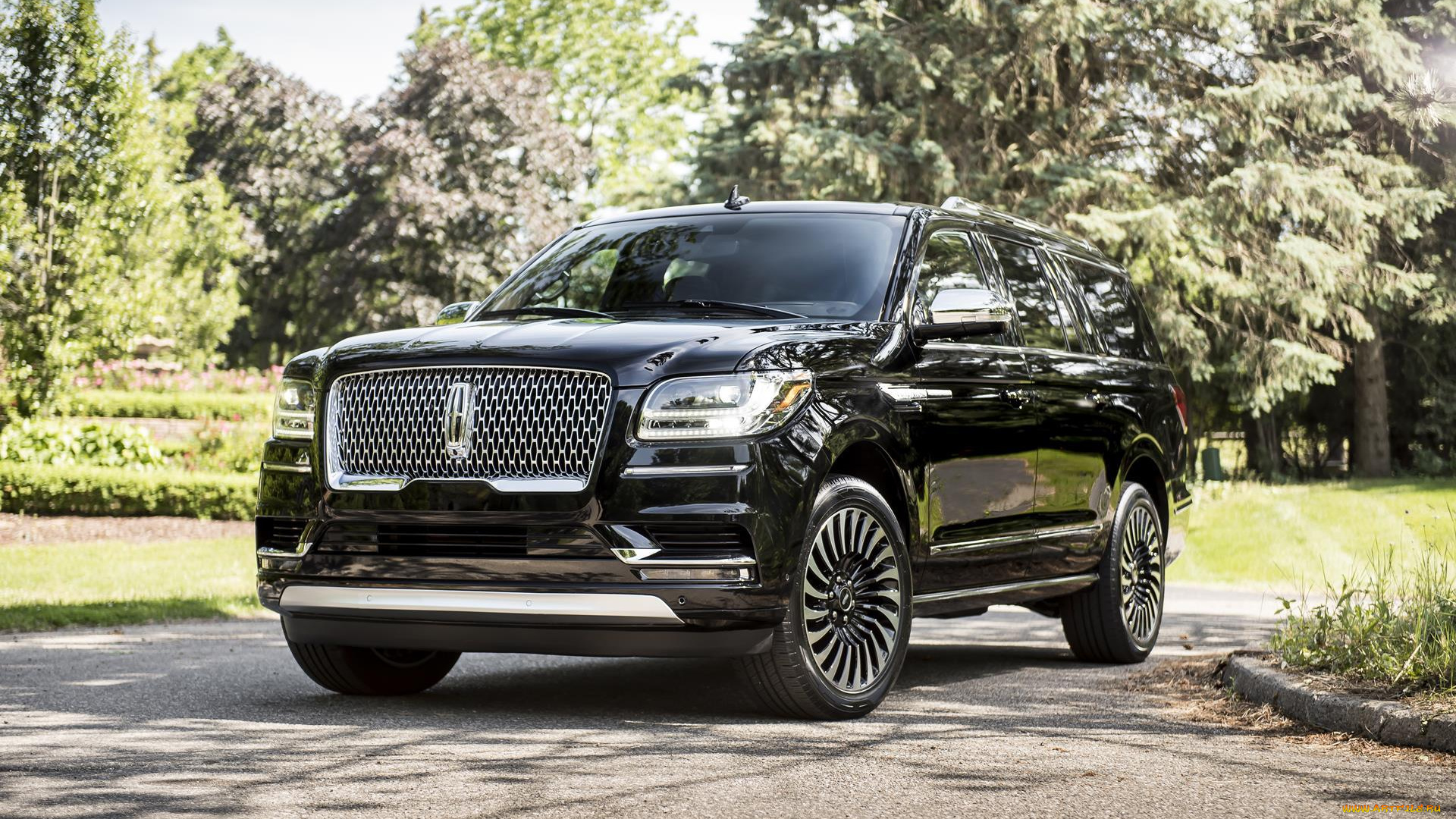 lincoln, navigator, 2018, автомобили, lincoln, navigator, 2018, чёрный, внедорожник