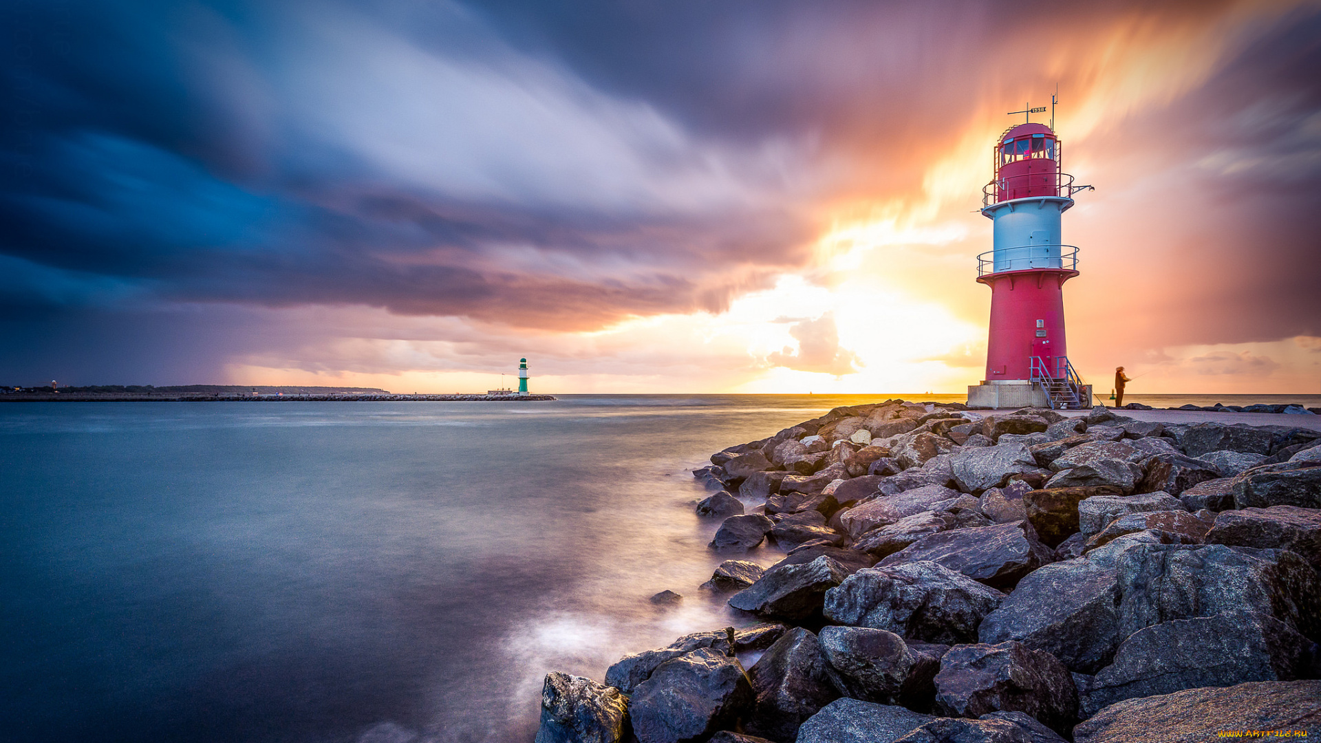 природа, маяки, простор