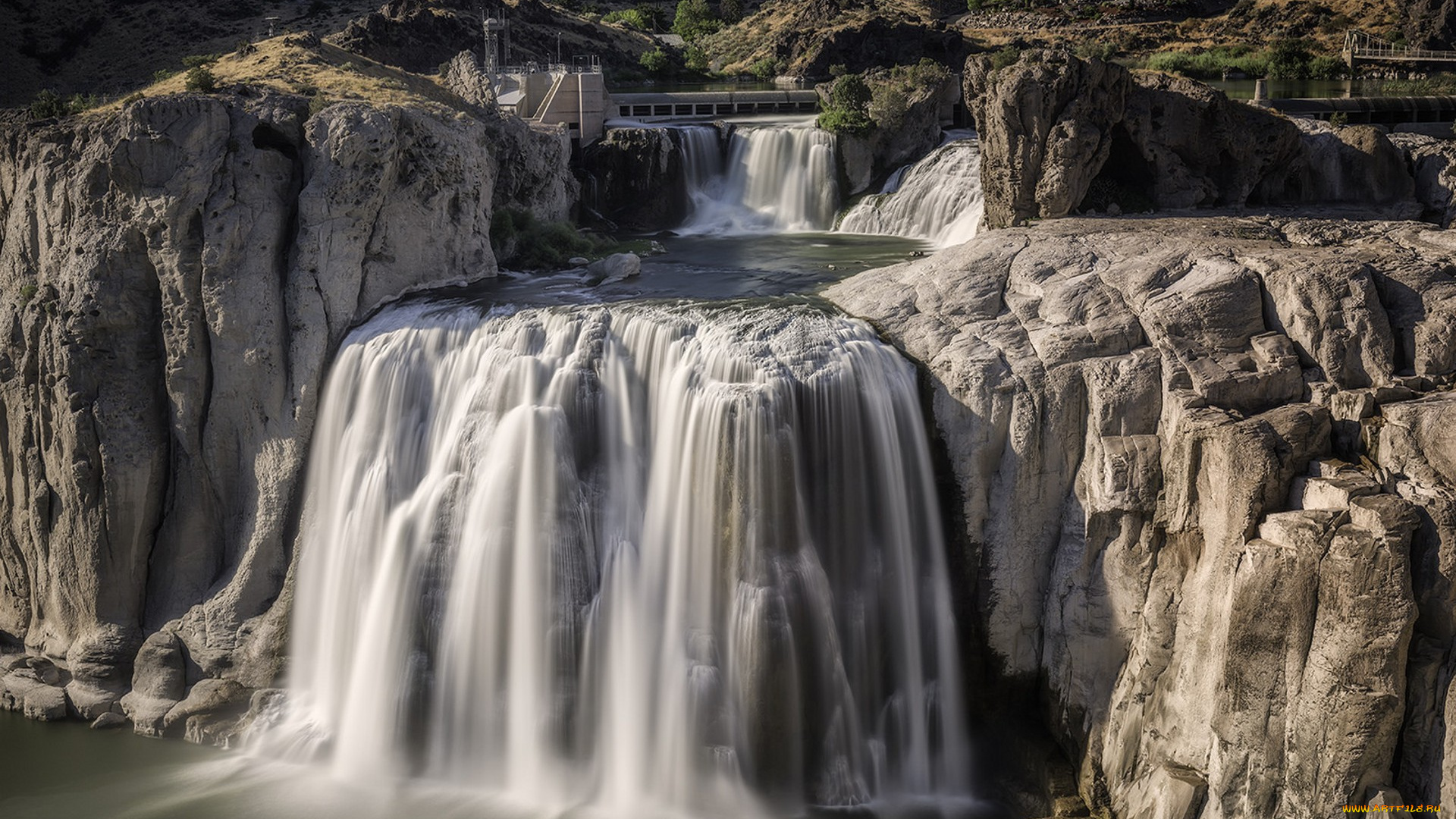 природа, водопады, простор
