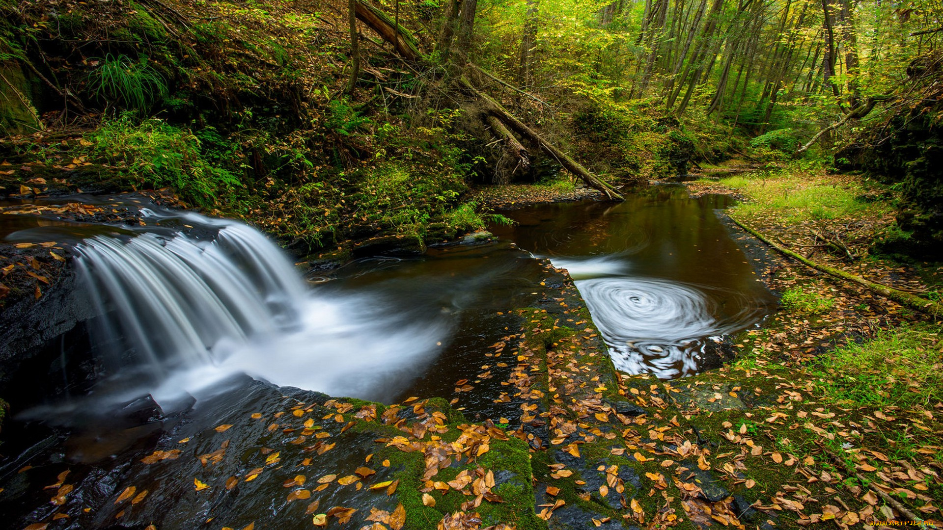 природа, водопады, простор
