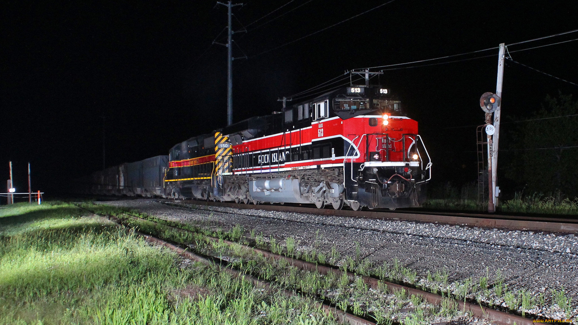 техника, поезда, локомотив, состав