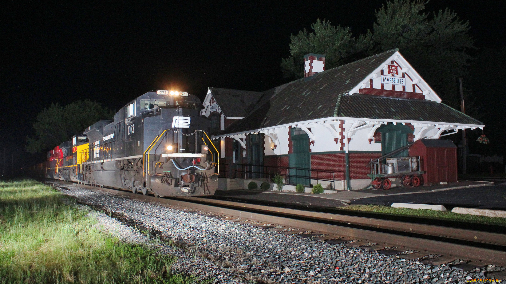 техника, поезда, локомотив, состав