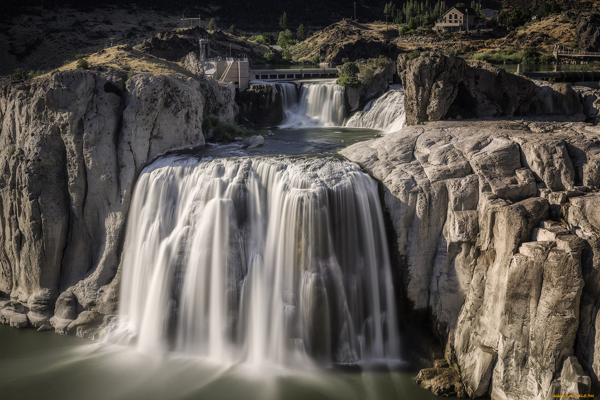 природа, водопады, простор