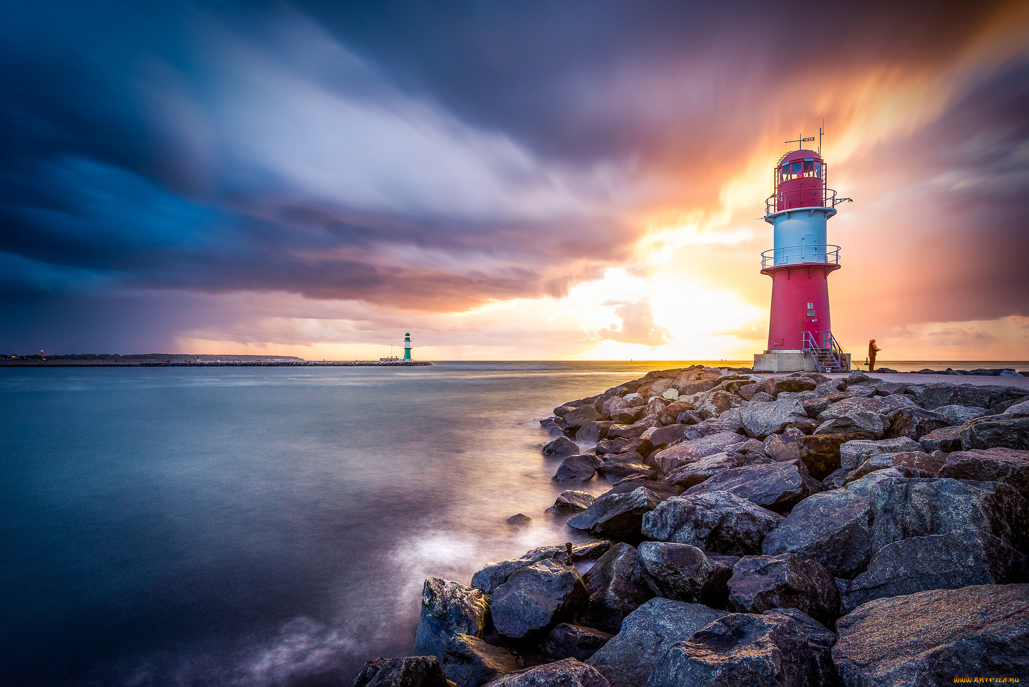 природа, маяки, простор