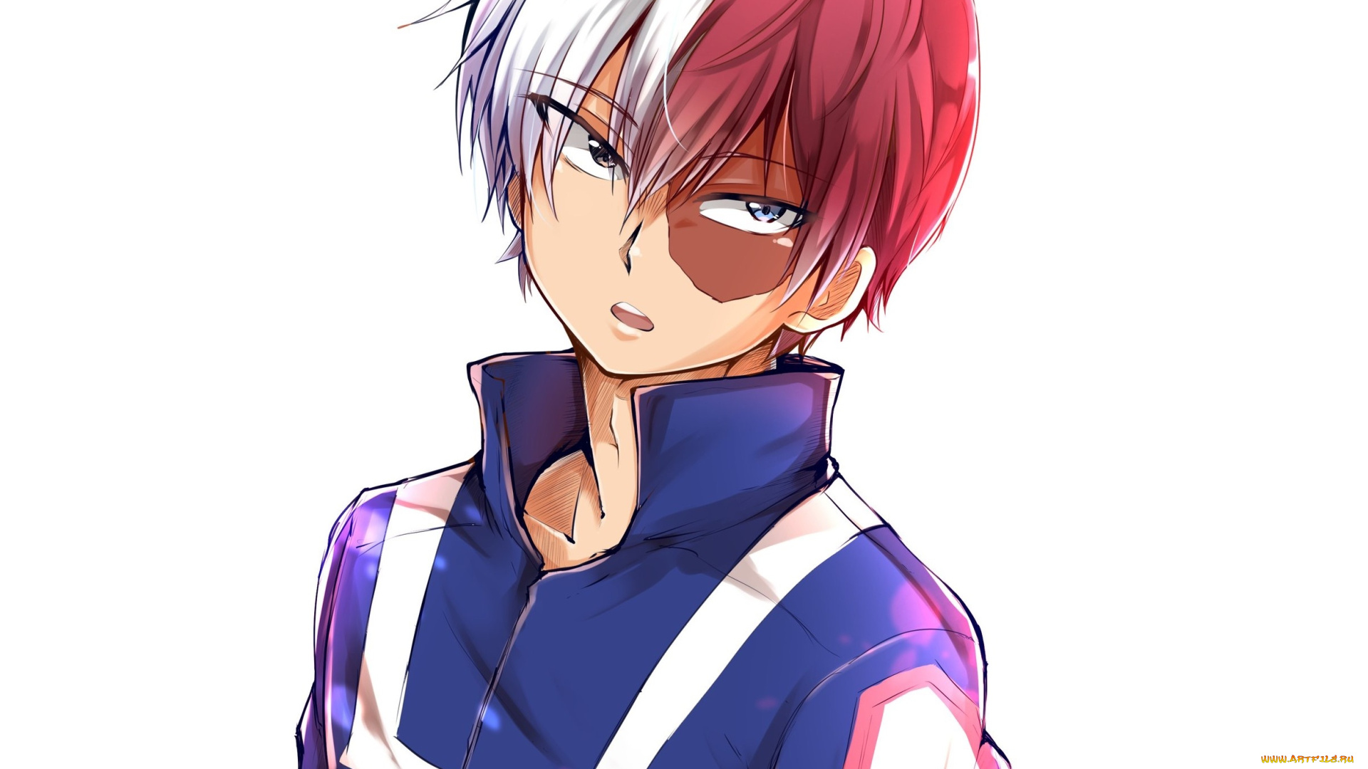 аниме, boku, no, hero, academia, тодороки, шото