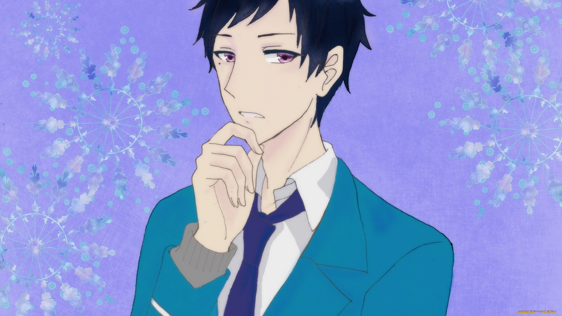 аниме, ensemble, stars, парень